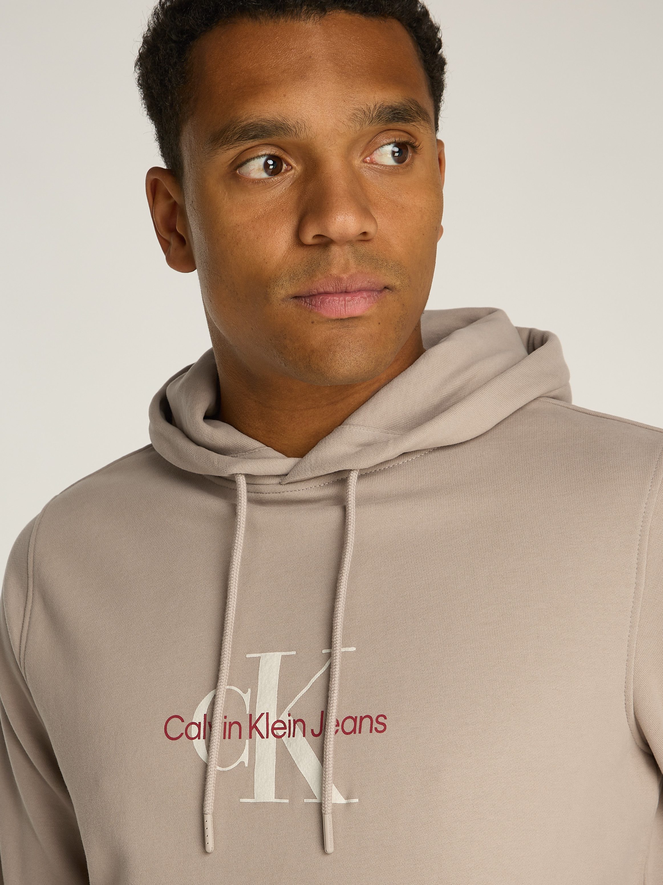 Calvin Klein Sweatshirt DISTRESSED MONOLOGO HOODIE