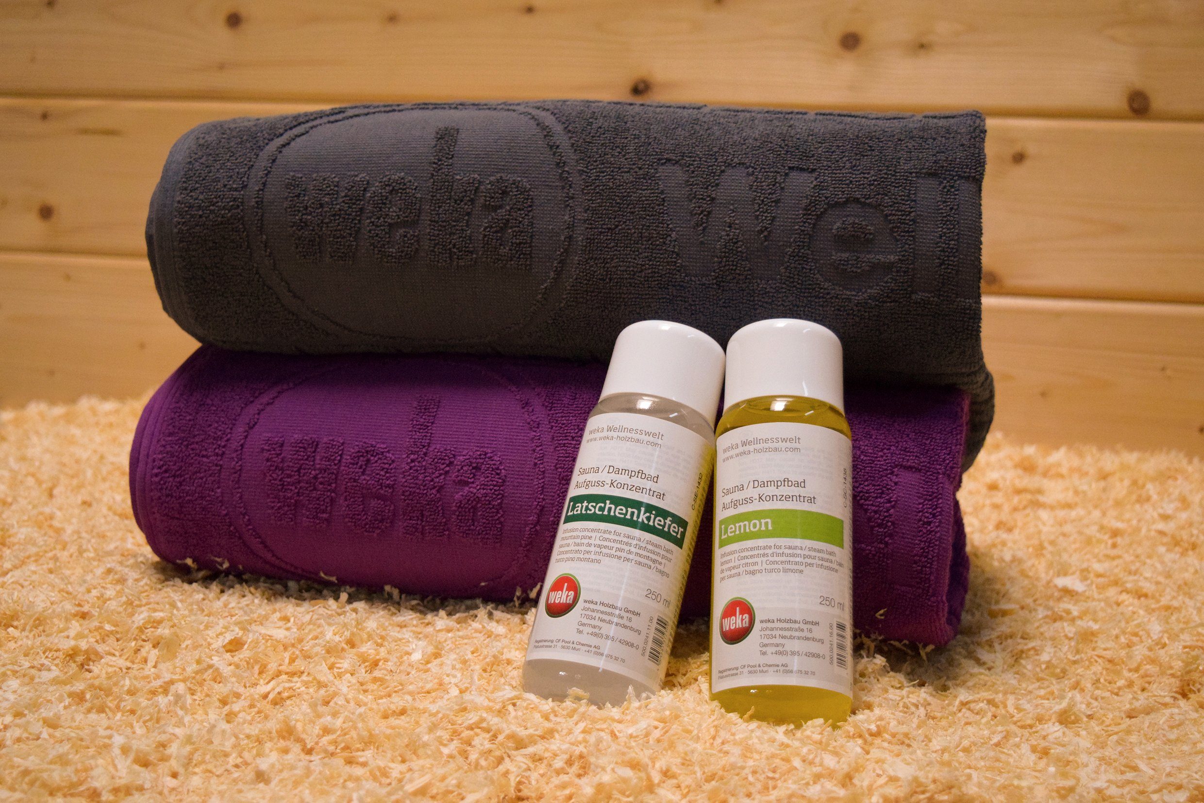 weka Opgiet-essence Cadeauset met 2 handdoeken (2 stuks) toebehoren beige