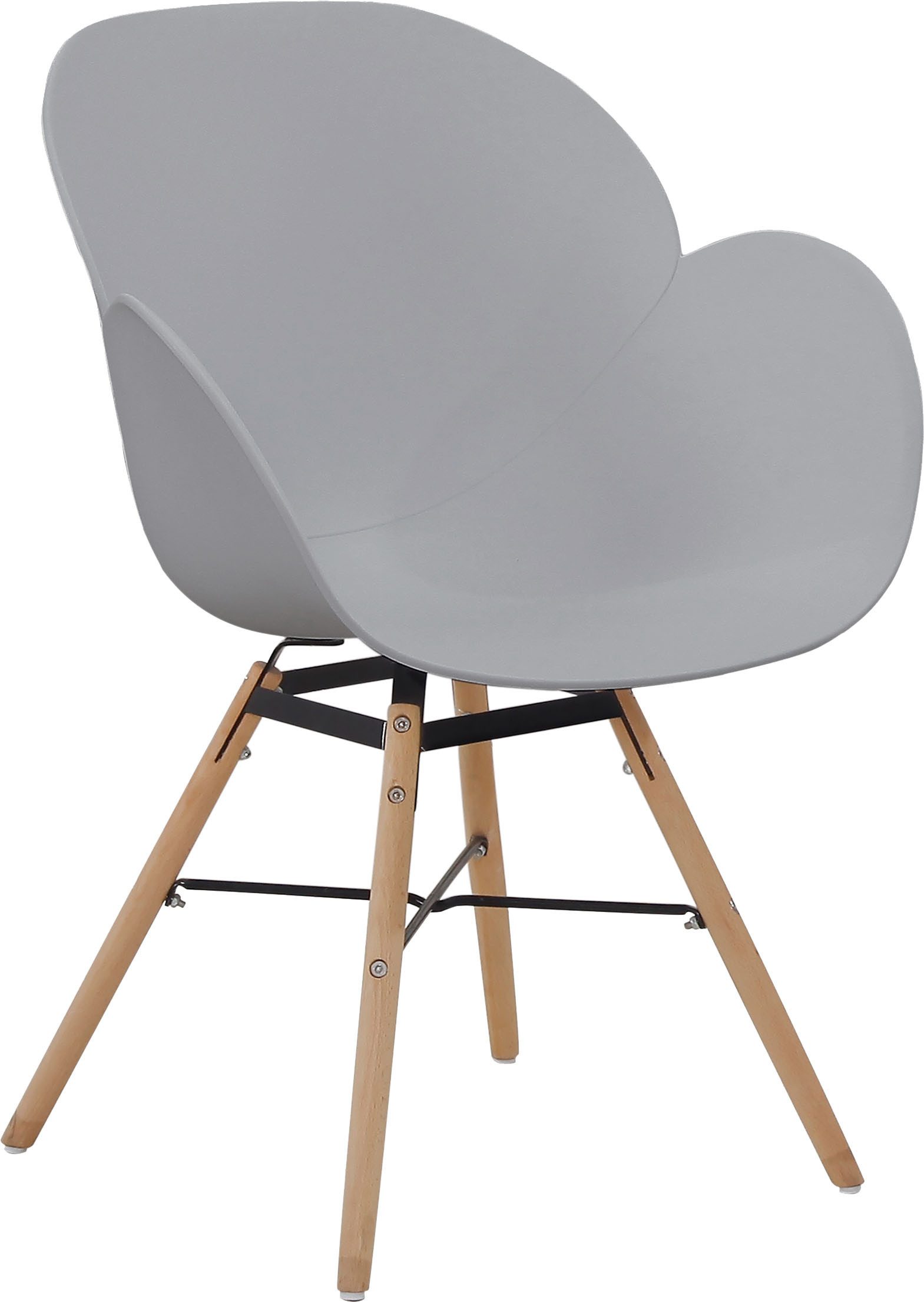 Kayoom Stoel met 4 poten Stoel Amalia 110 2-delige set, praktisch set, comfortabele kunststofstoel (set, 2 stuks)