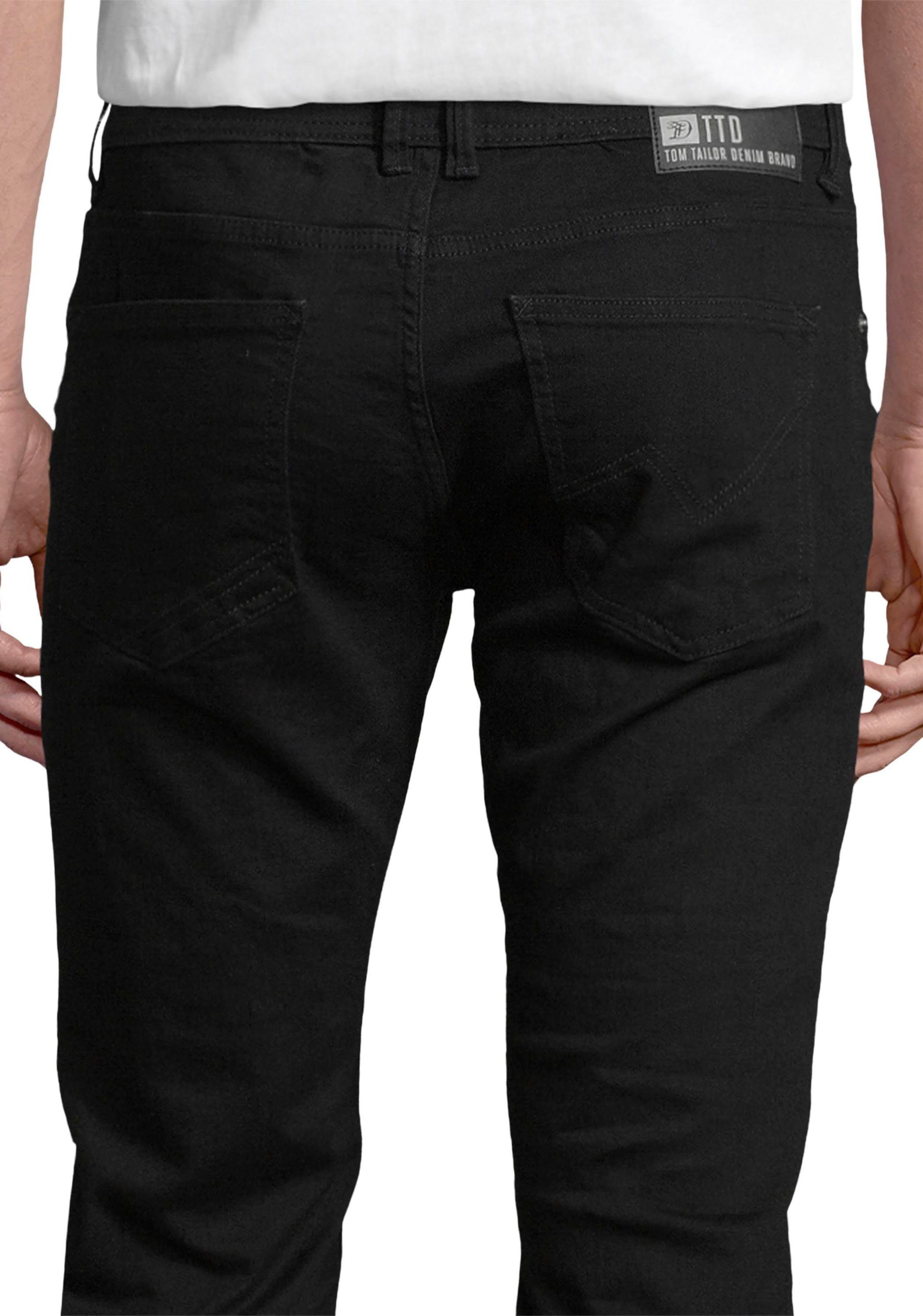 Tom Tailor Denim 5-pocket jeans PIERS met geruit patroon