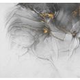 komar fotobehang vliesbehang ink gold flow 300 x 280 cm grijs