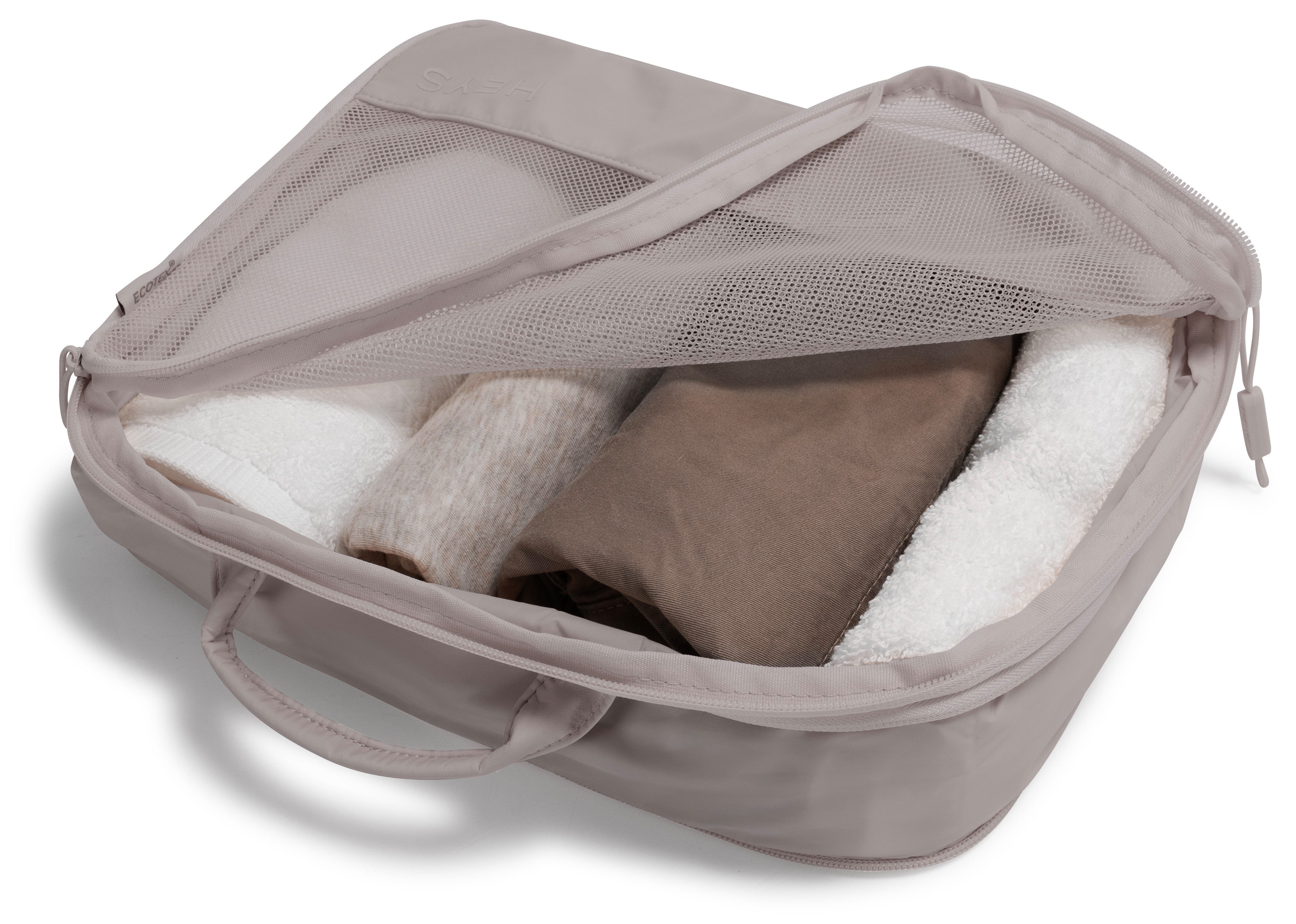 Heys Kofferorganizer Ecotex Compression Packing Cube incompressible packing cubes, packing bags, organizer for suitcase (set, 4-delig)