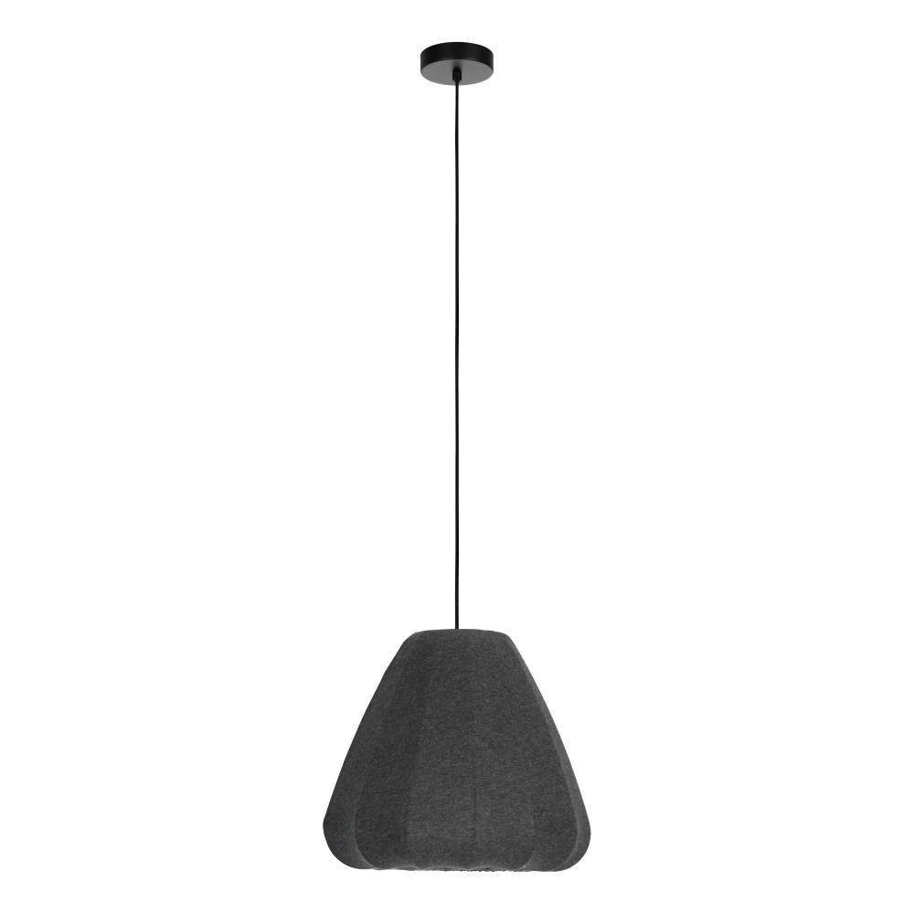 EGLO Barlaston Hanglamp E27 Ø 35 cm Zwart-Grijs Textiel