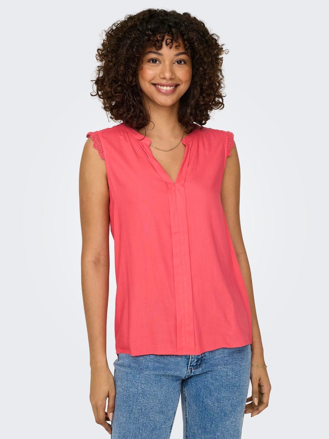 Only Shirttop ONLKIMMI S/L TOP WVN NOOS