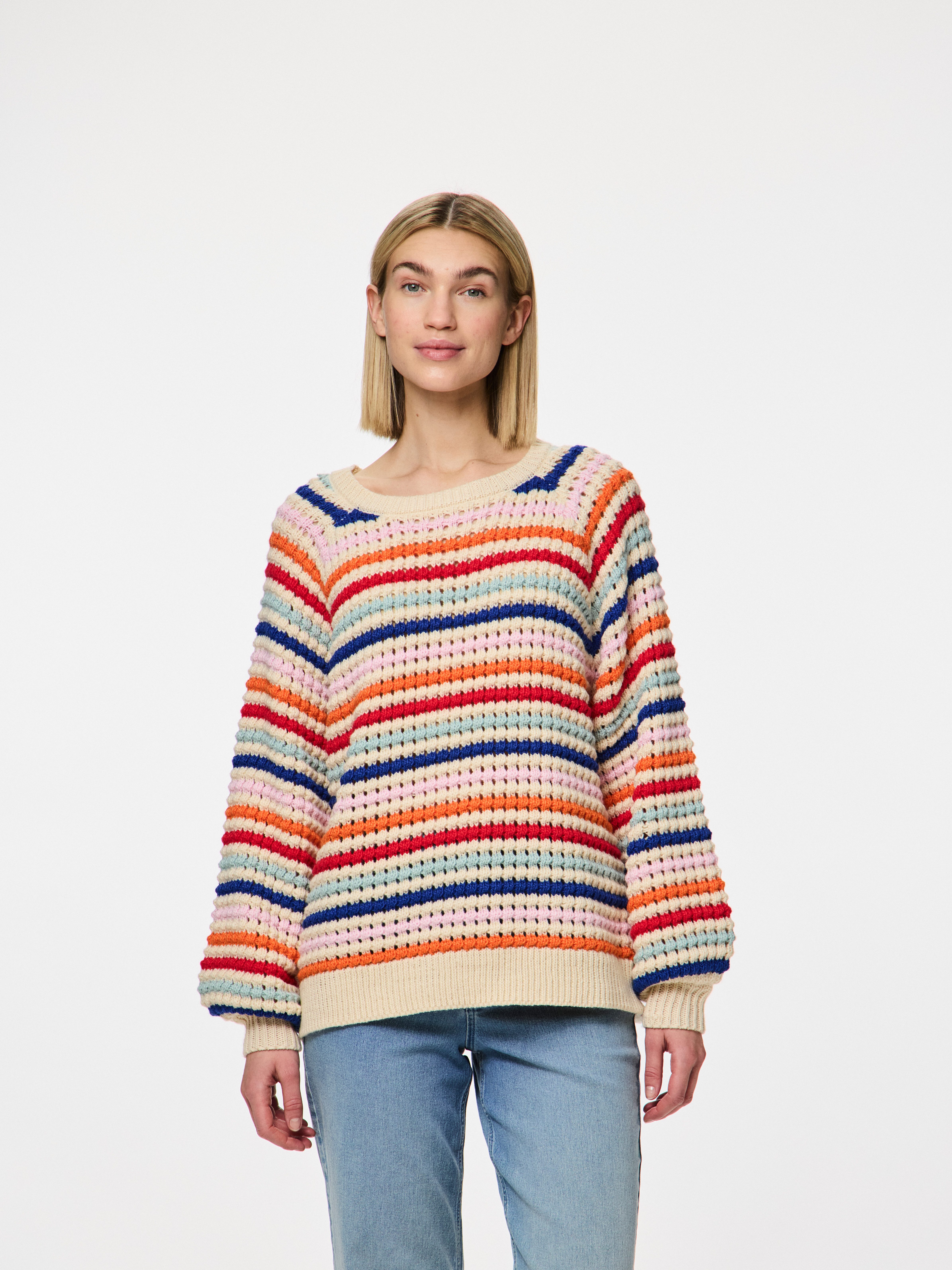 pieces Trui met ronde hals PCDOSLA LS O-NECK KNIT MM