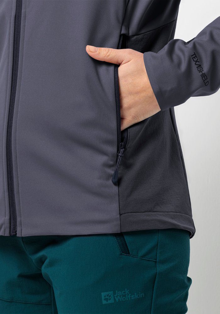 Jack Wolfskin Outdoorjack BRISSTAL HOODY W