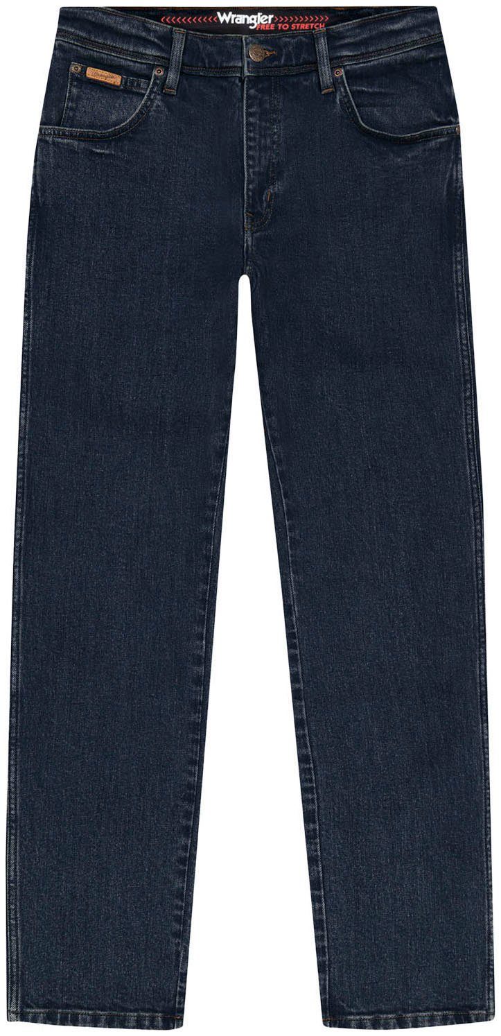 Wrangler 5-pocket jeans TEXAS SLIM FREE TO STRETCH Vrij om te rekken materiaal