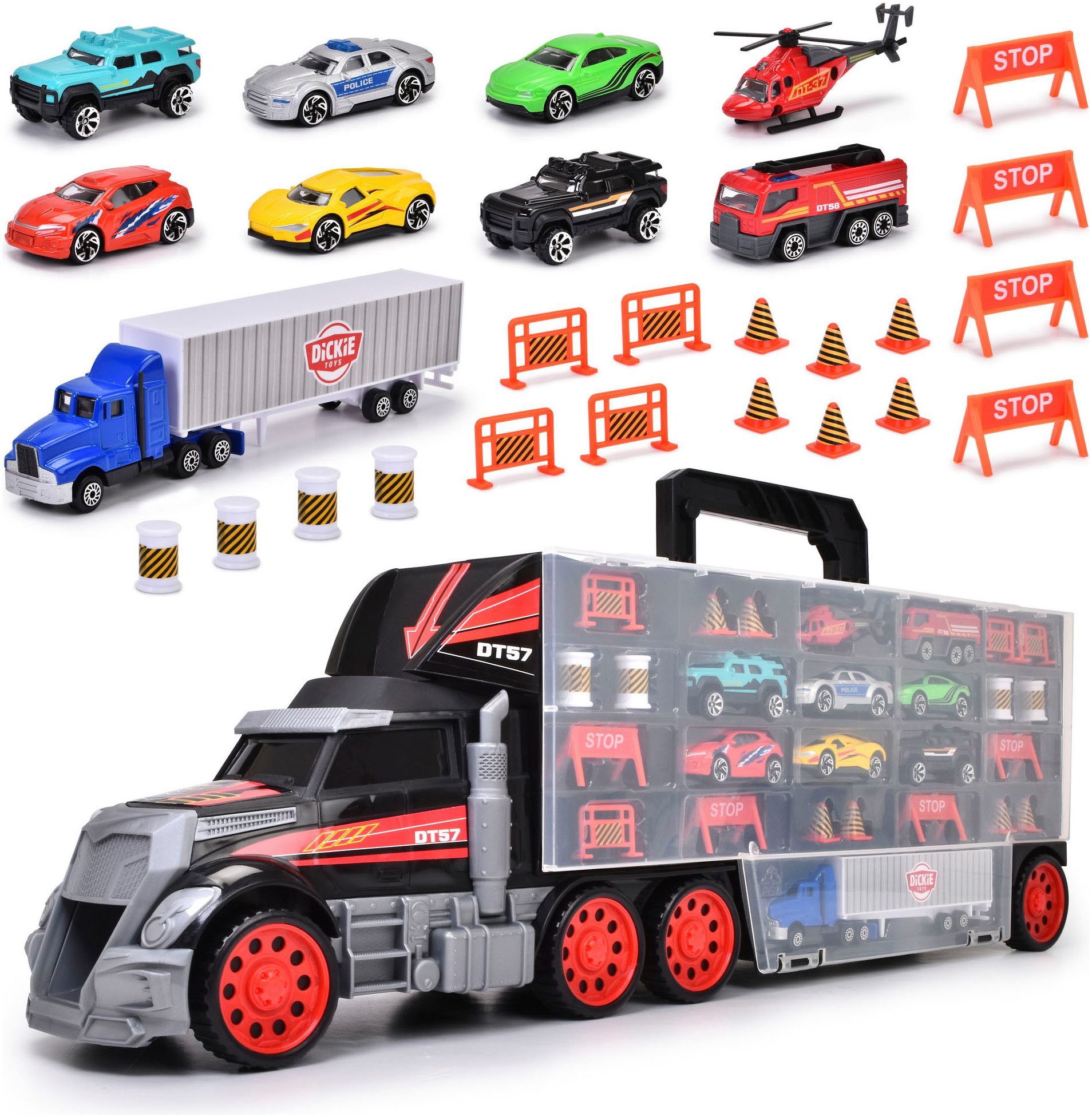 Dickie Toys Speelgoed vrachtwagen Truck Carry Case