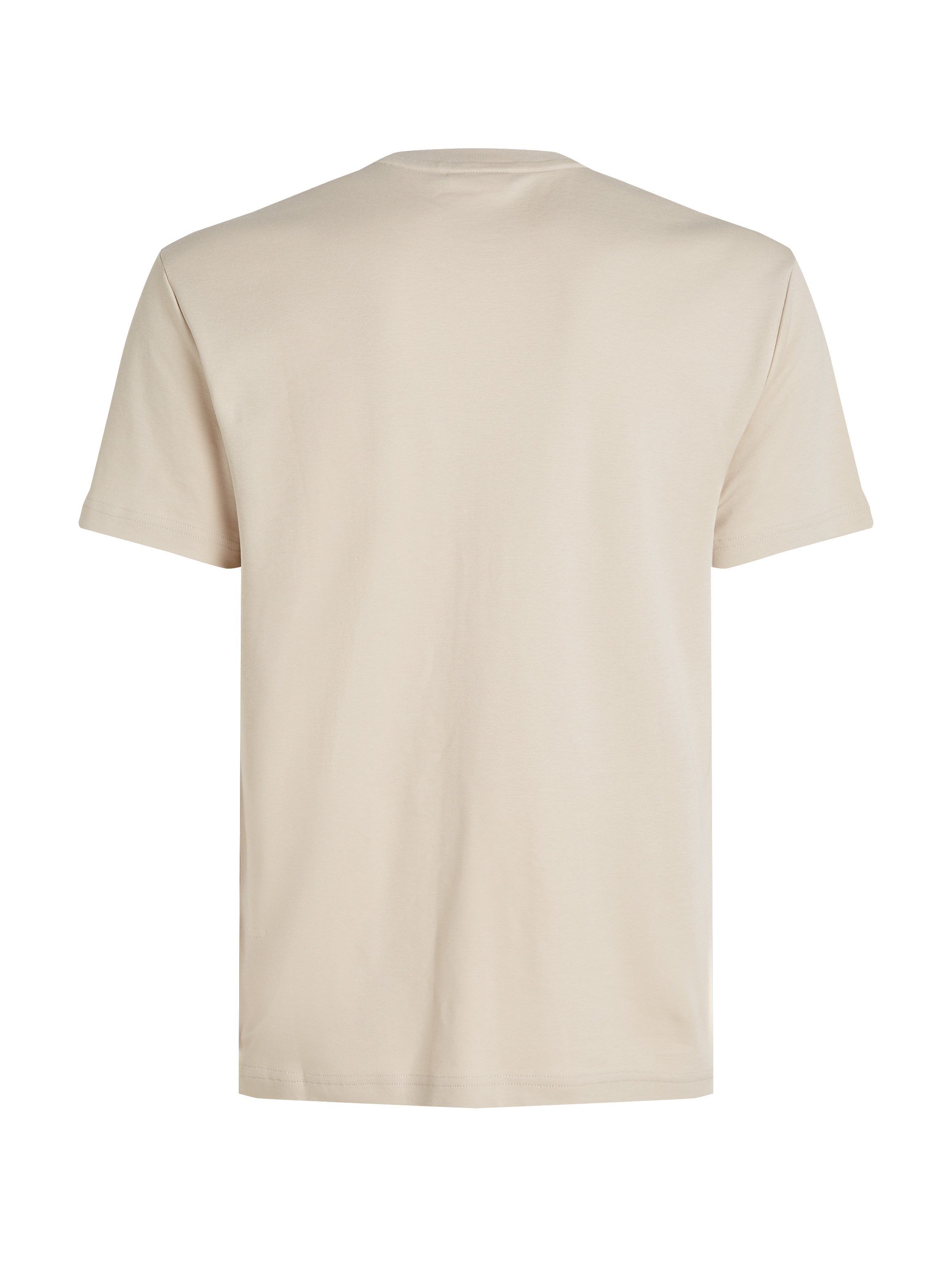 Calvin Klein T-shirt Micro Logo van dikke winterjersey met logoprint