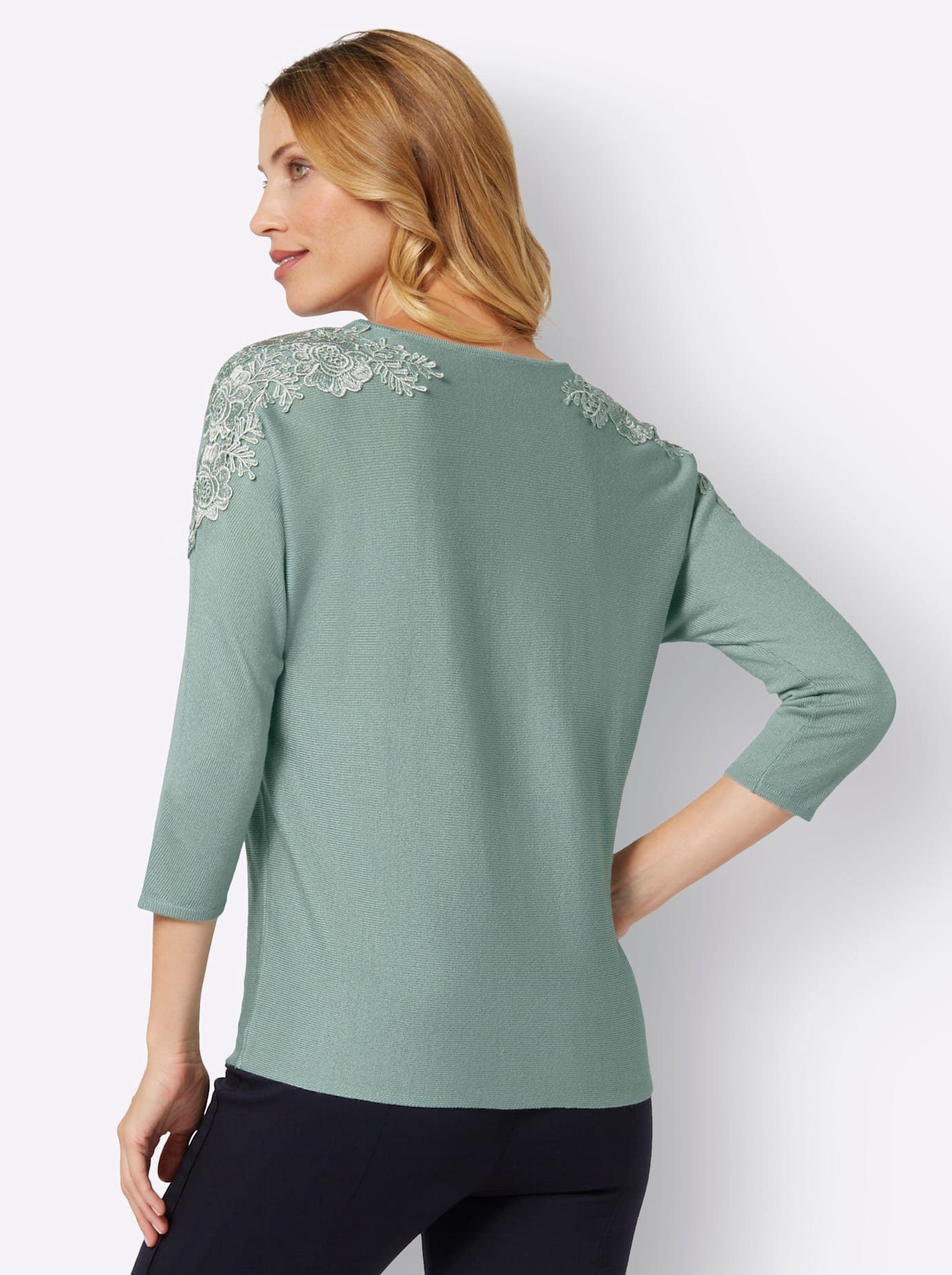 Classic Basics Trui met vleermuismouwen Trui