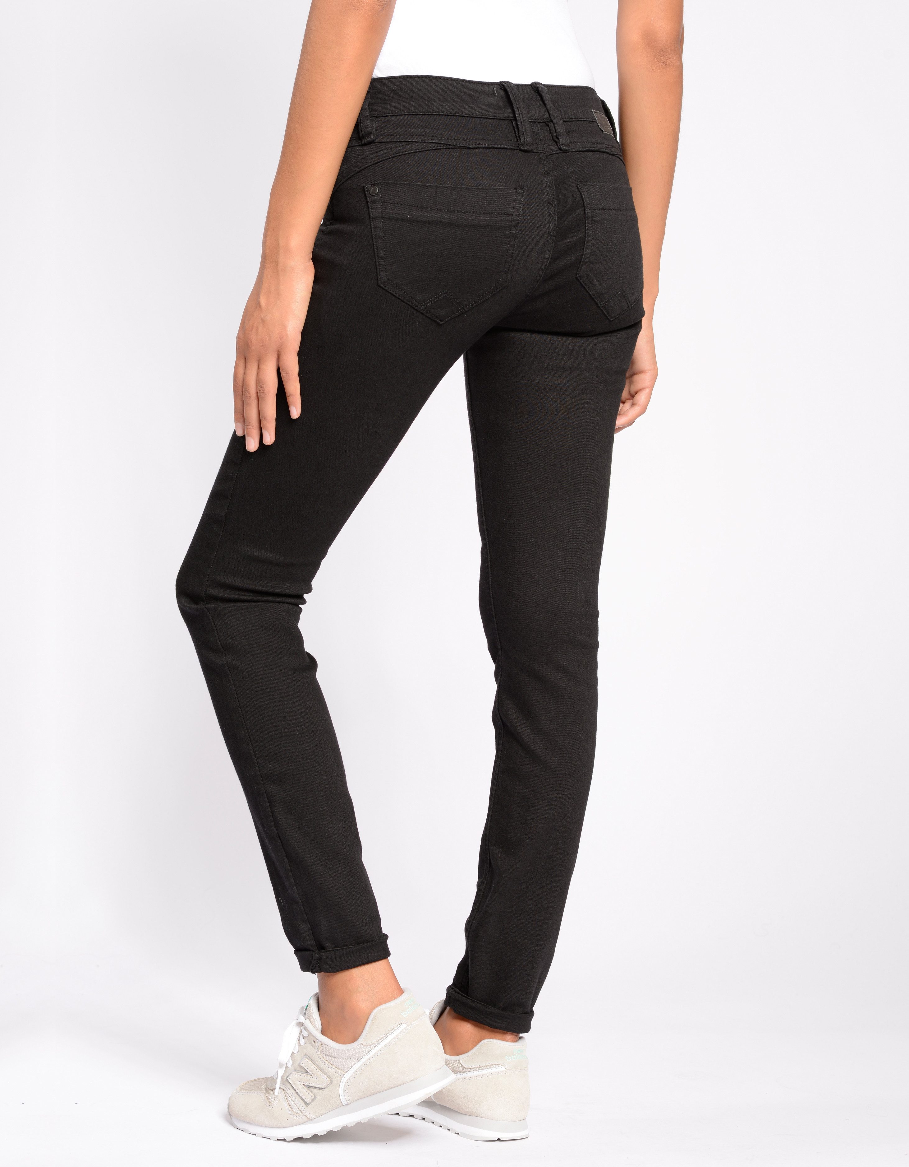 GANG Skinny fit jeans 94NIKITA met een rit-detail aan de kleingeldzakje