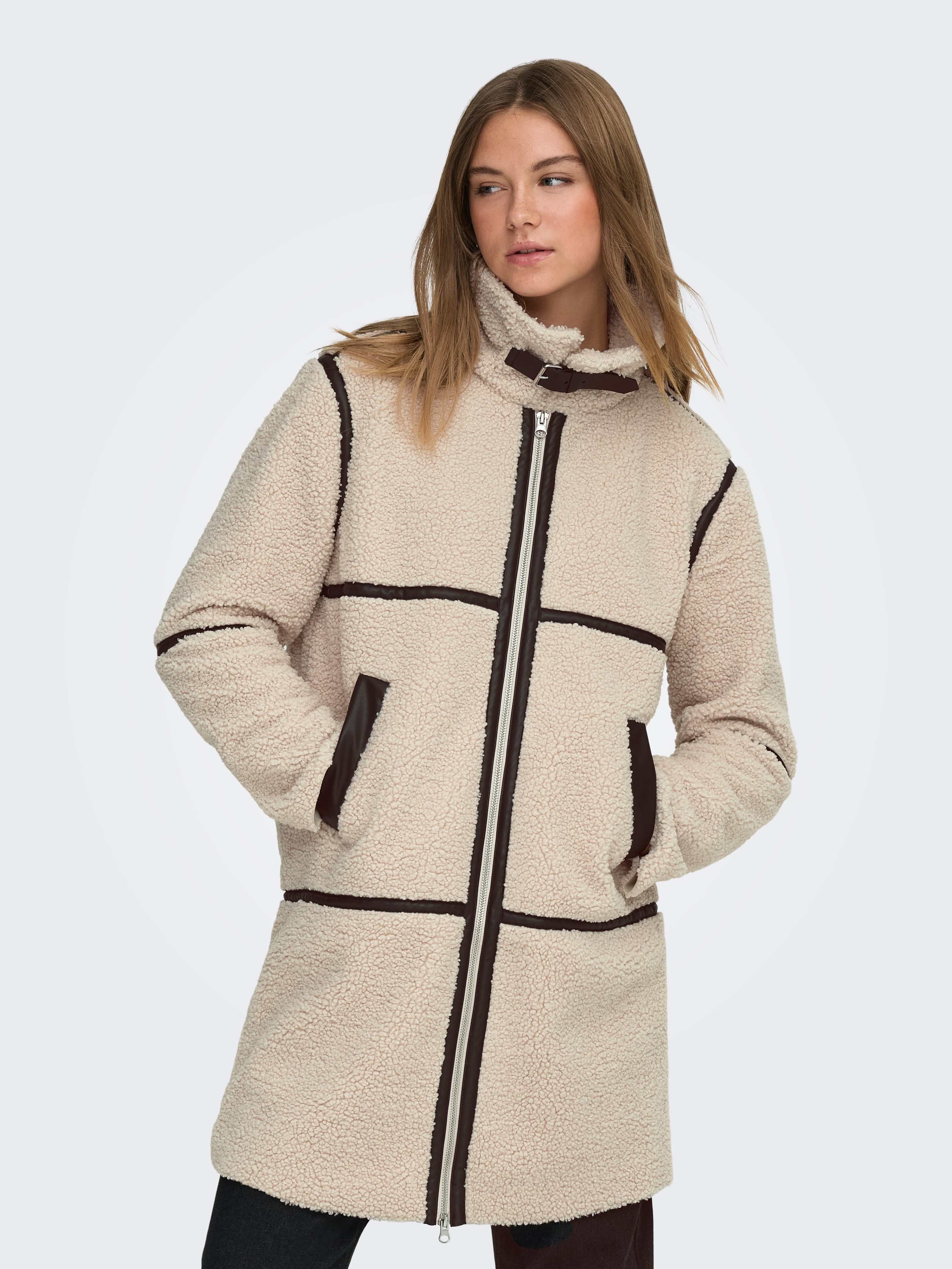 JDY Korte jas JDYFROSTY LIFE TEDDY LONG JKT OTW NOOS