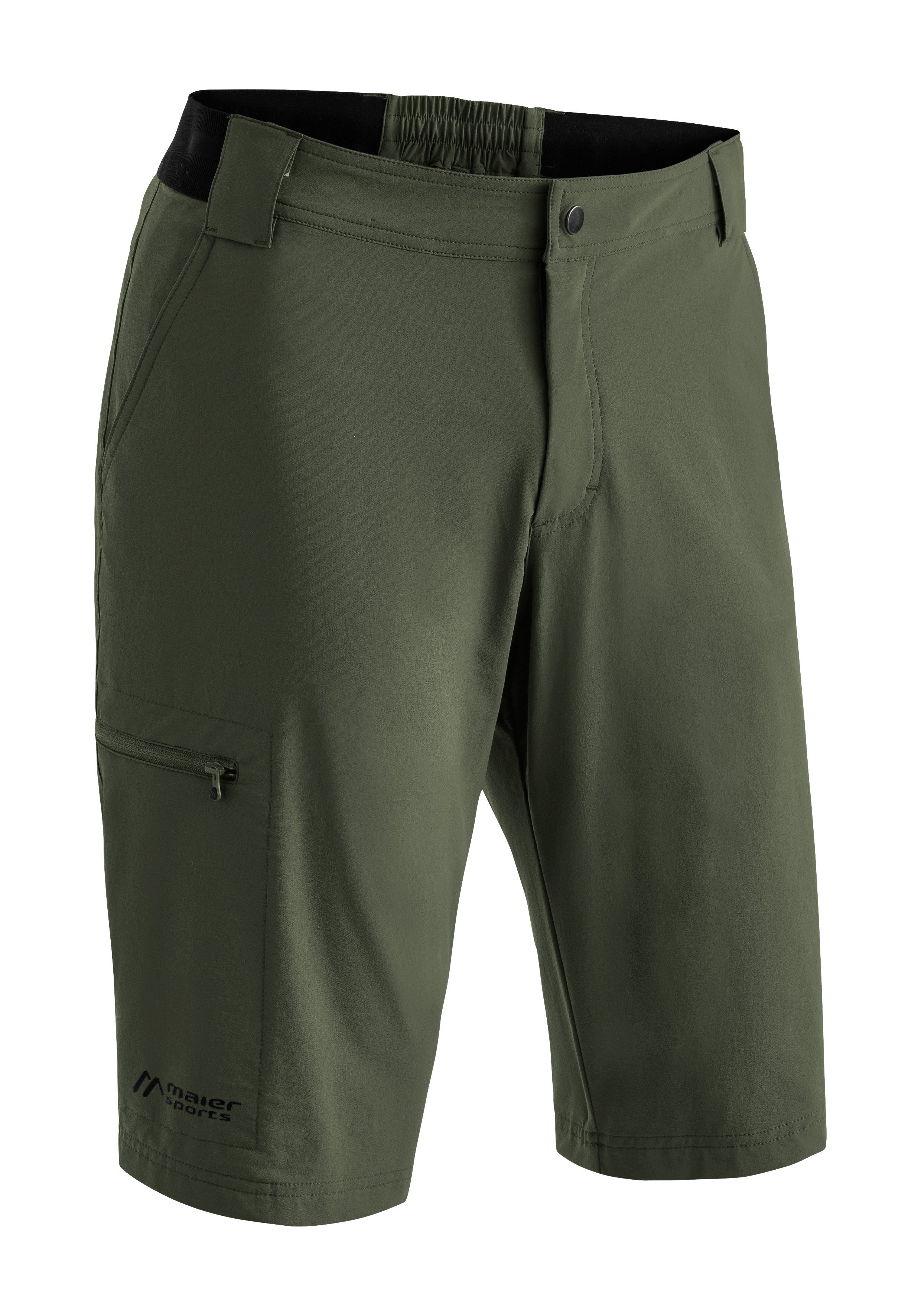 Maier Sports Functionele short Norit Short M Heren shorts, korte outdoorbroek, bermuda met 5 zakken, regular fit heren broeken maat 56 groen