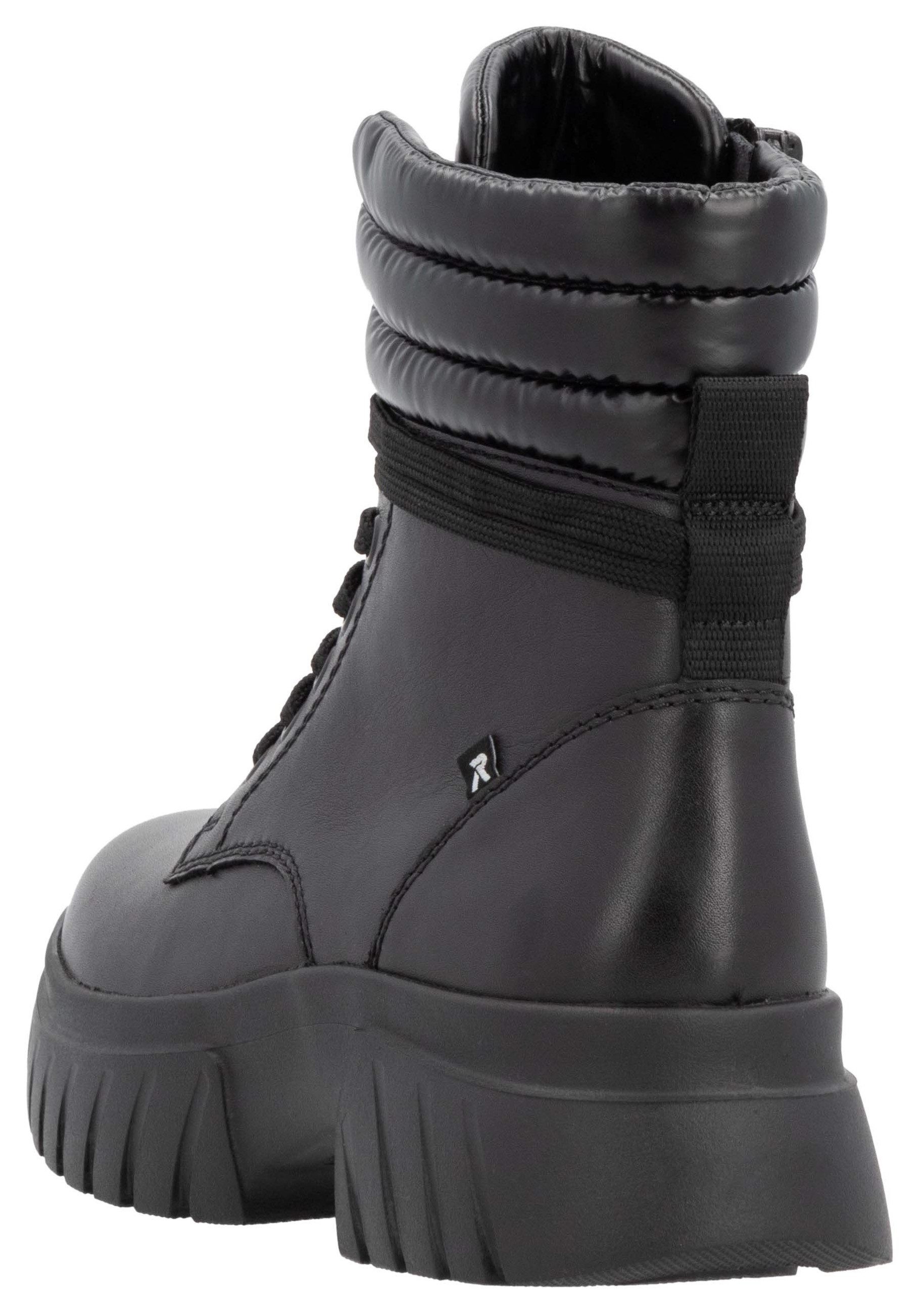 Rieker EVOLUTION Veterschoenen enkellaars, plateaulaarzen met schaptrandvering