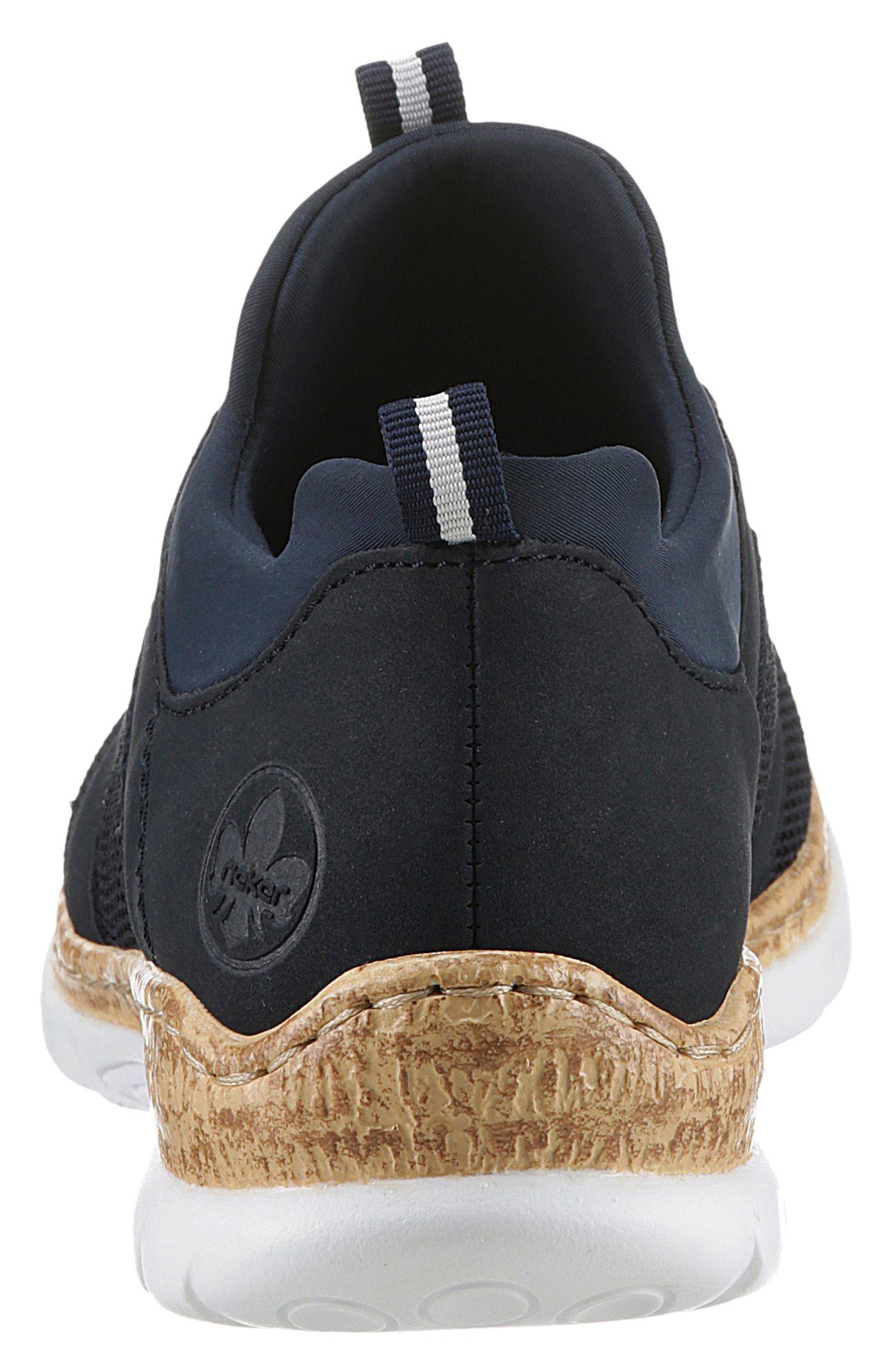 Rieker Slip-on sneakers , instapschoen, lage schoen, slipper, vrijetijdsschoen met elastische instap