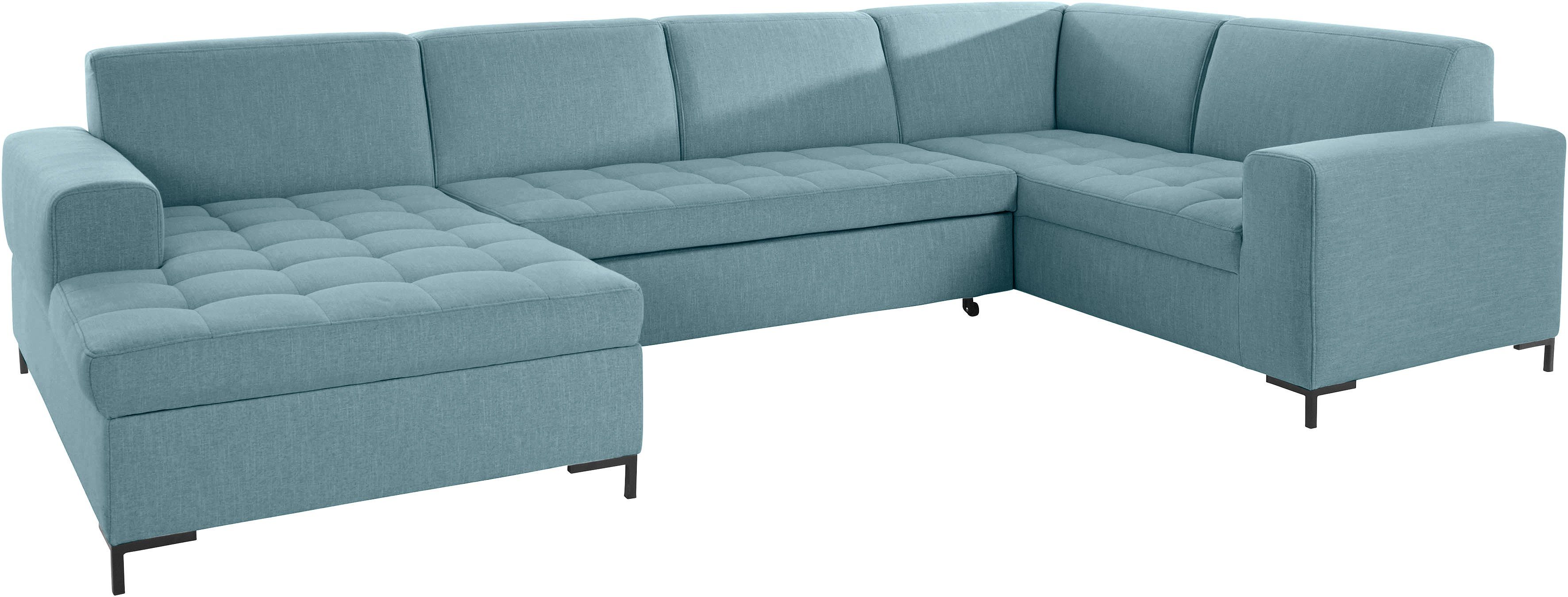 OTTO products Zithoek Grazzo, actuele stiksels in de zitting, veel ruimte, U-vorm, Breedte 332cm