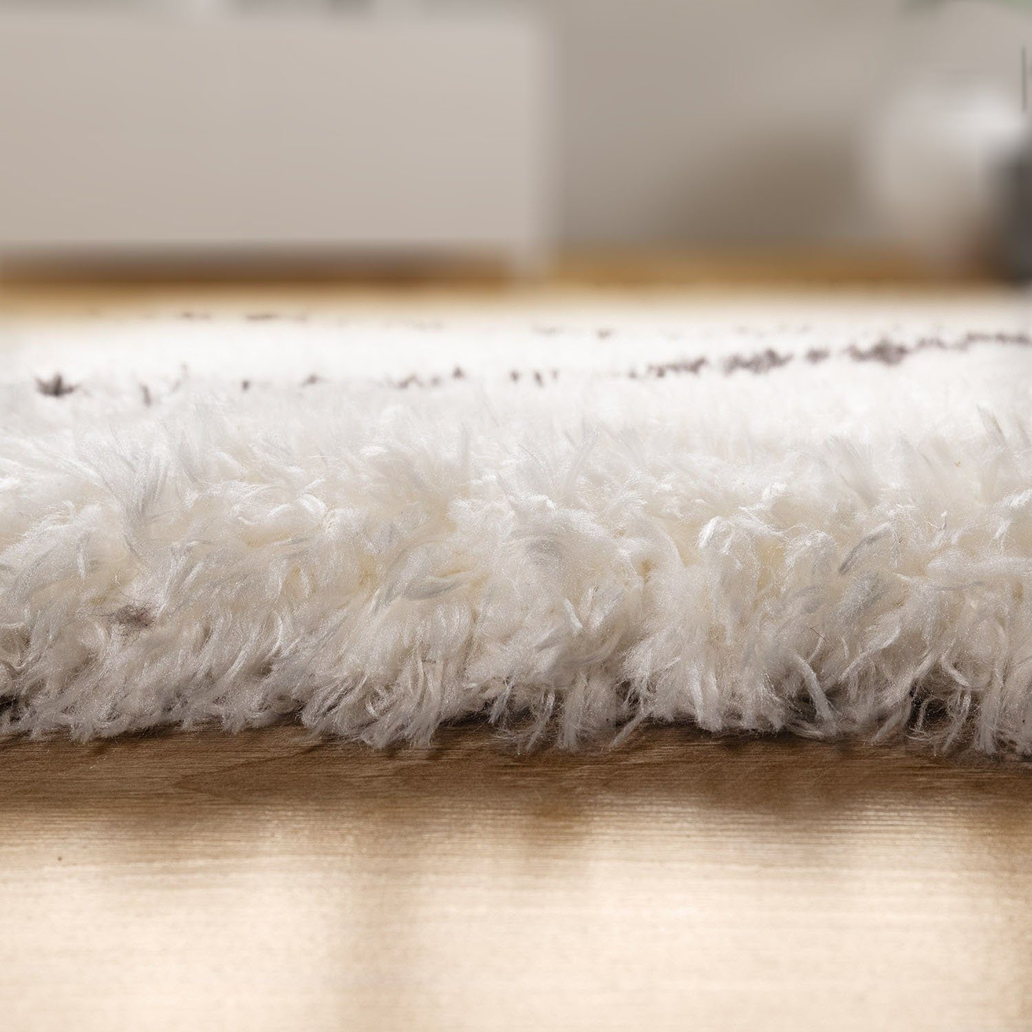 Paco Home Hoogpolig vloerkleed Maghreb 79 Ruitmotief, Scandinavisch design, heerlijk zacht