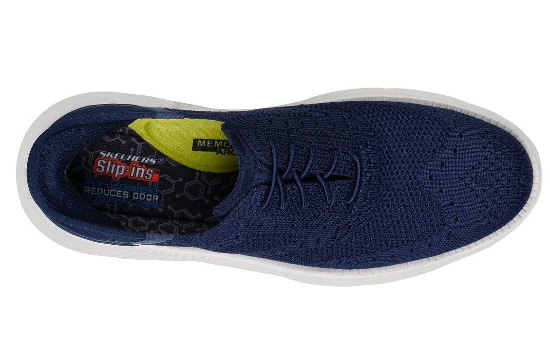 Skechers Slip-on sneakers GARZA-PALMA , budapester, instapschoen, zakelijke schoen in veganistische uitvoering