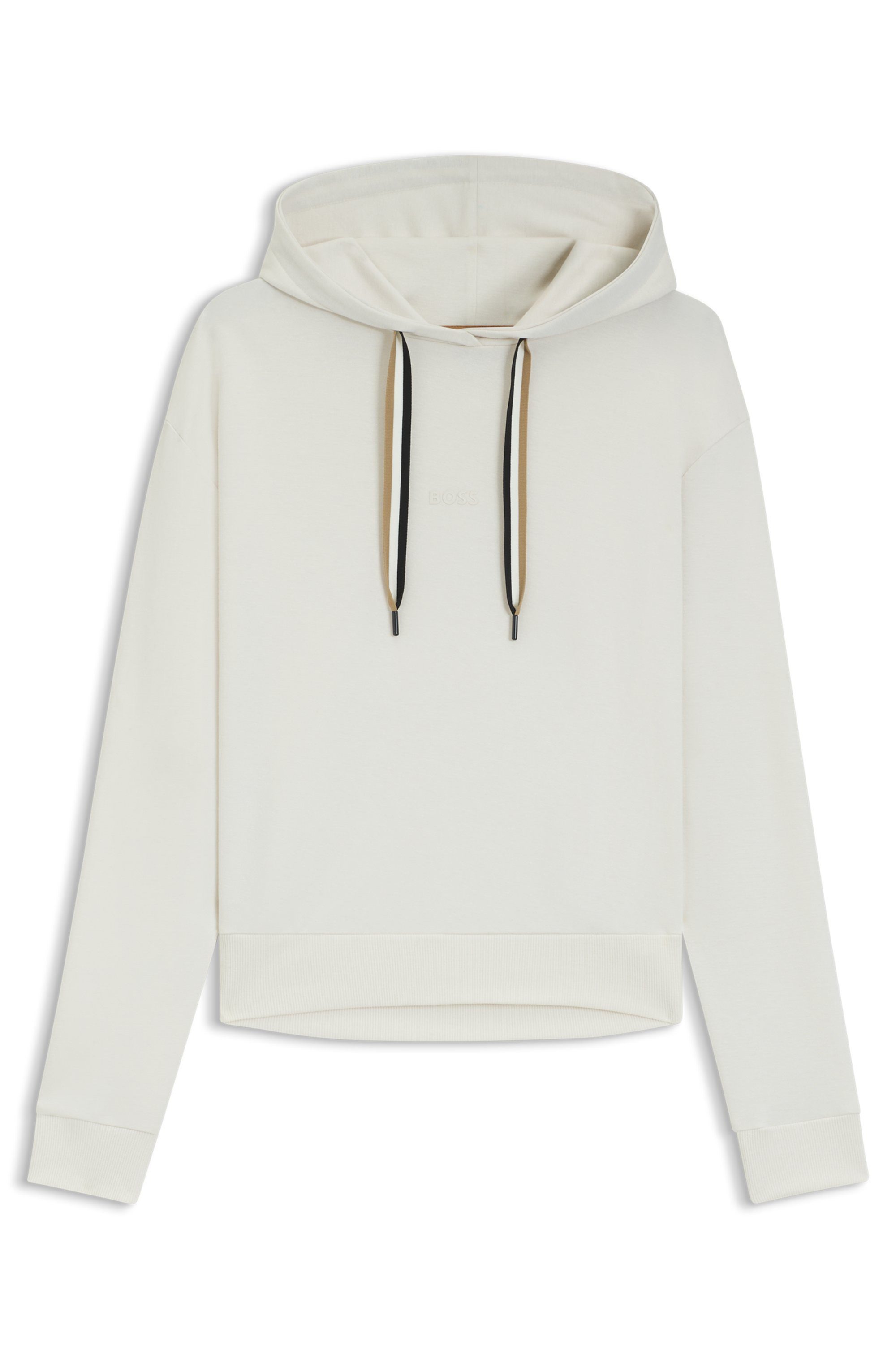 BOSS Hoodie CP Stripe Hoodie met contrastkleurige koord