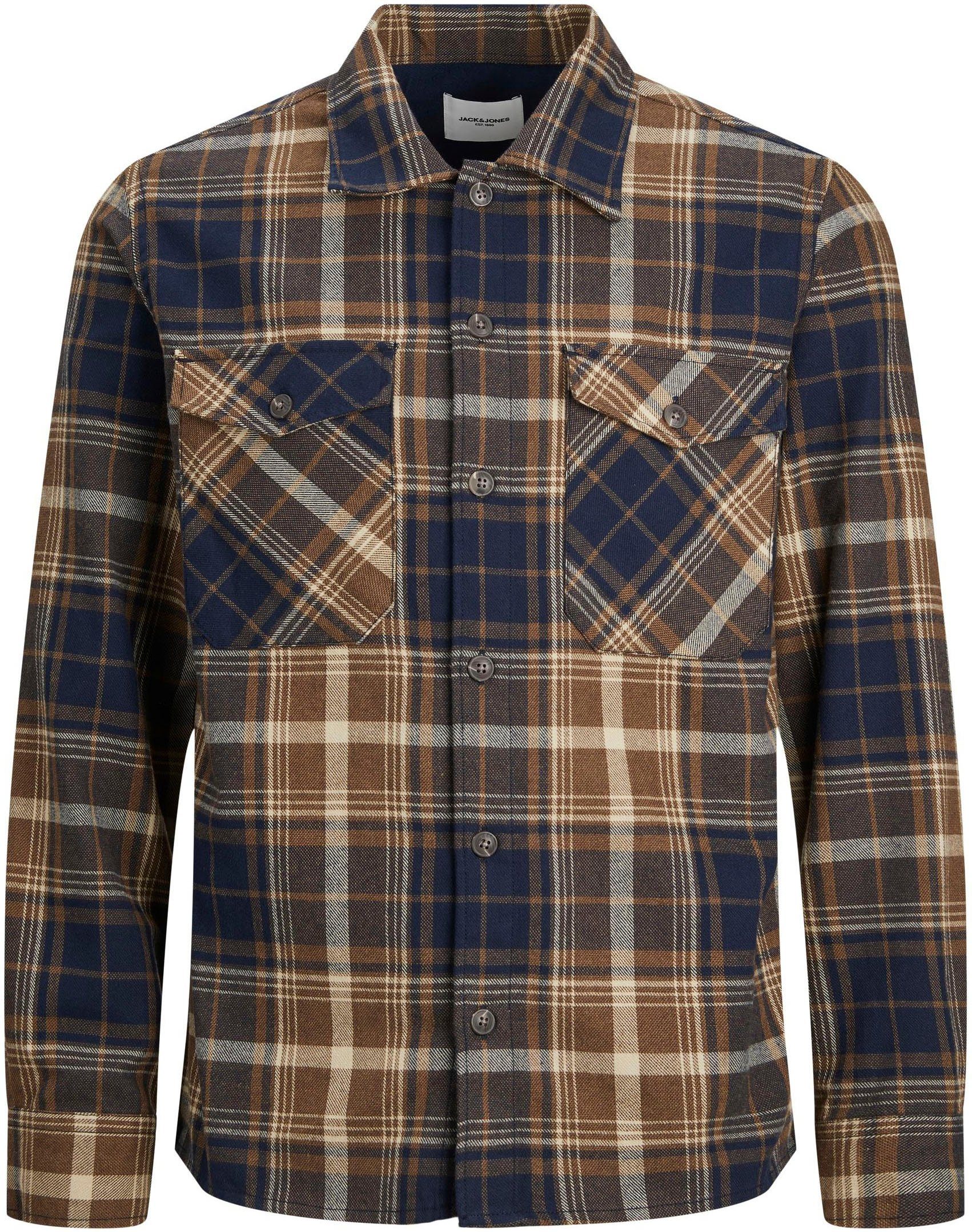 Jack & Jones Overhemd met lange mouwen JJEEDDIE OVERSHIRT LS NOOS