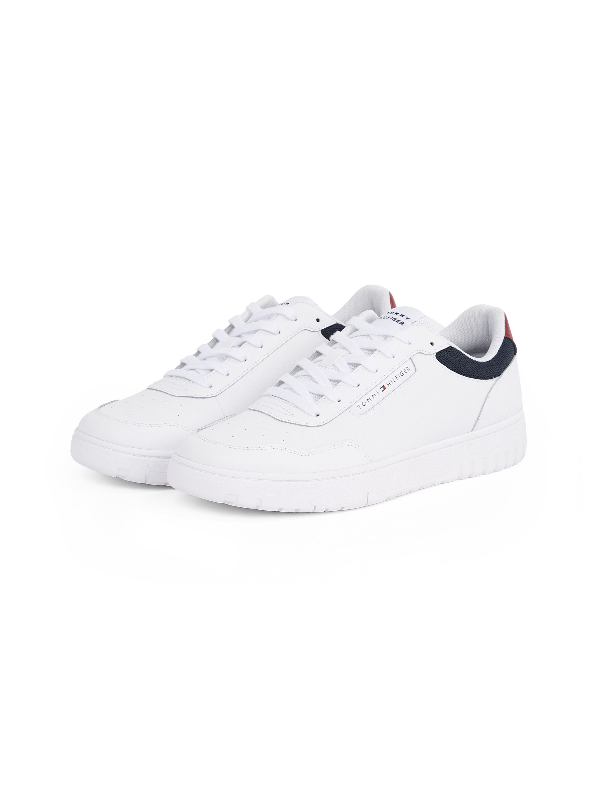 Tommy Hilfiger Plateausneakers TH BASKET CORE LITE LTH freizeitschoen, veterschoen, lage schoen met gevoerde schacht