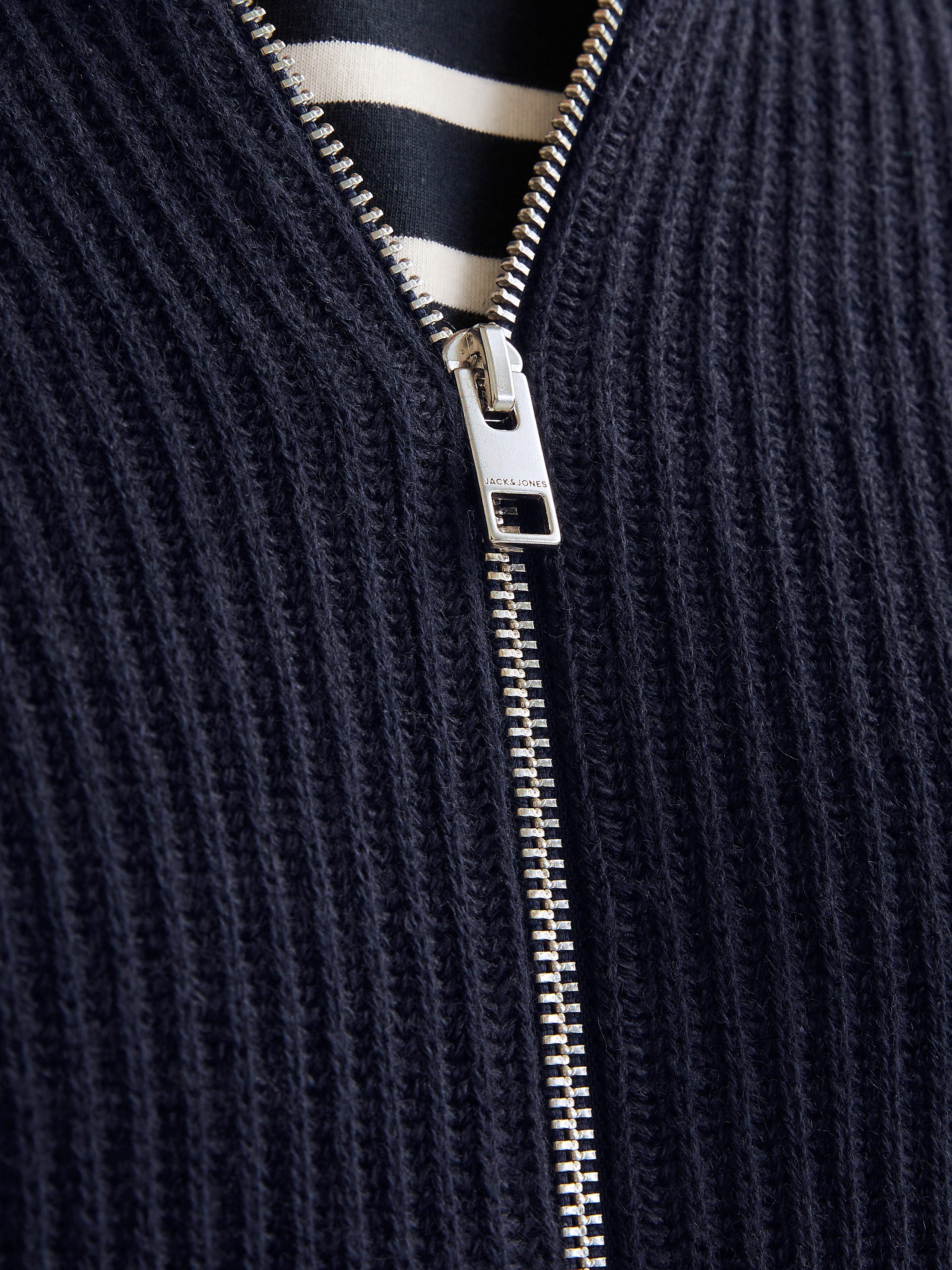 Jack & Jones Vest JJPANNEL KNIT ZIP CARDIGAN AW24