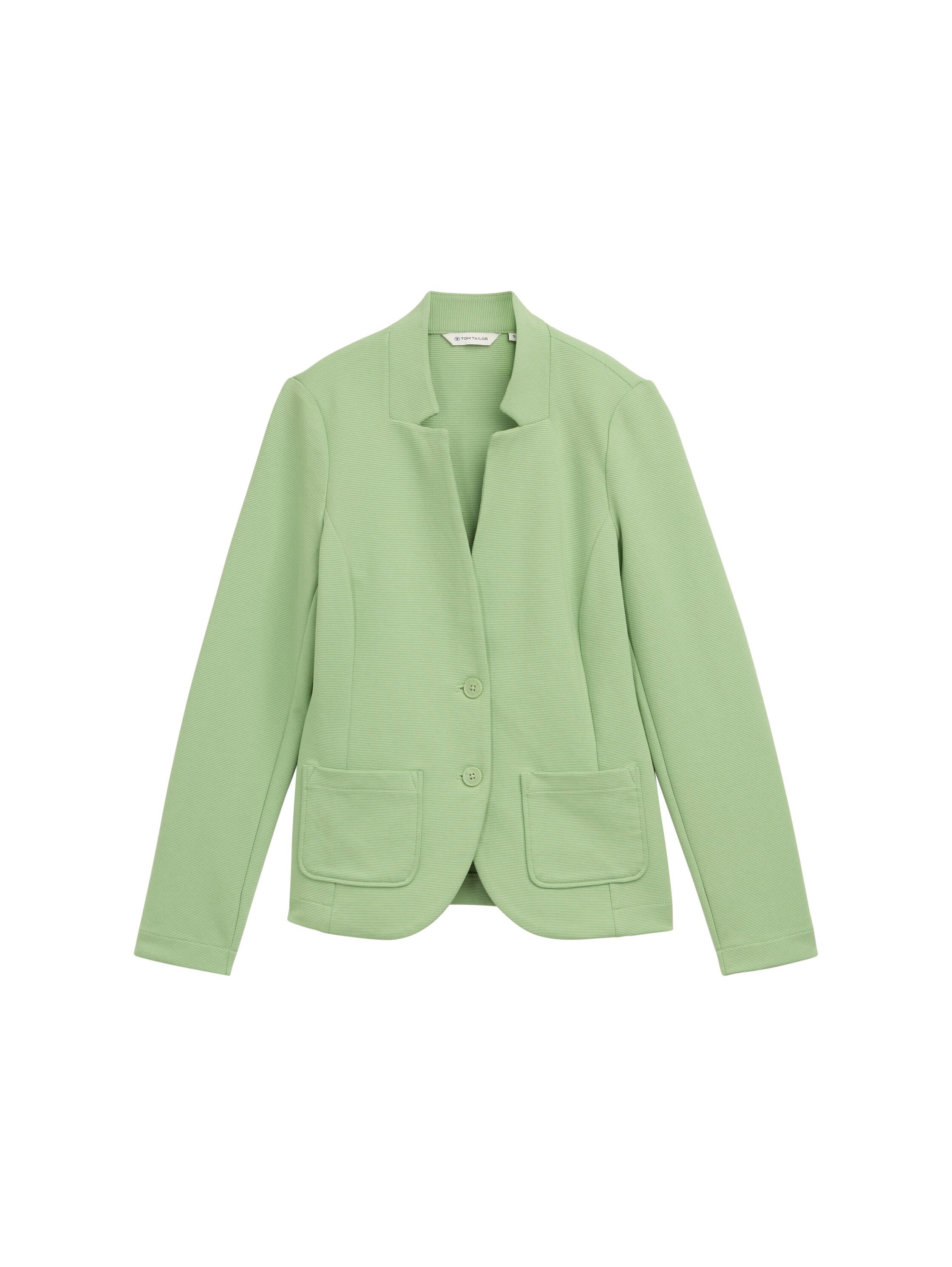 Tom Tailor Sweatblazer Ottoman met opgestikte zakken en structuur