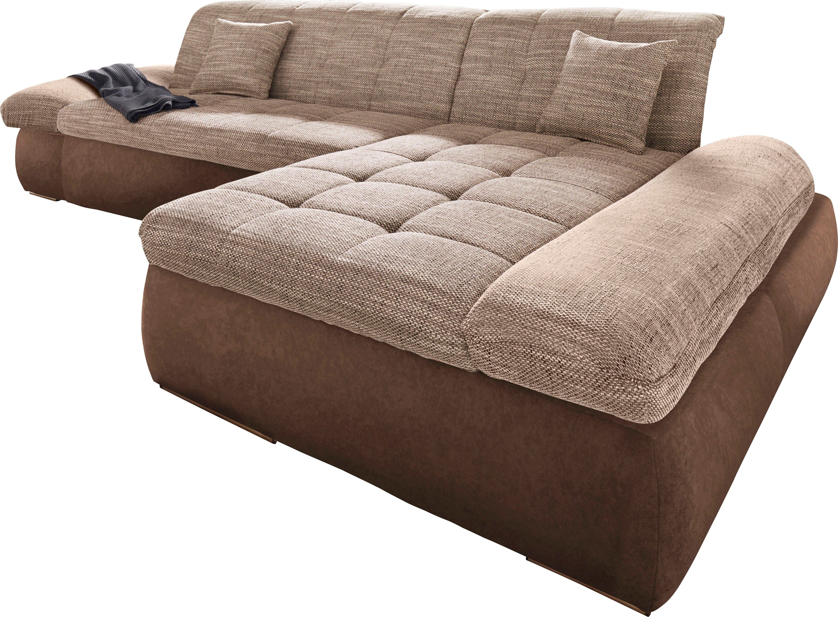 DOMO collection Hoekbank PB Moric optioneel met slaapfunctie en armsteunverstelling U-vorm