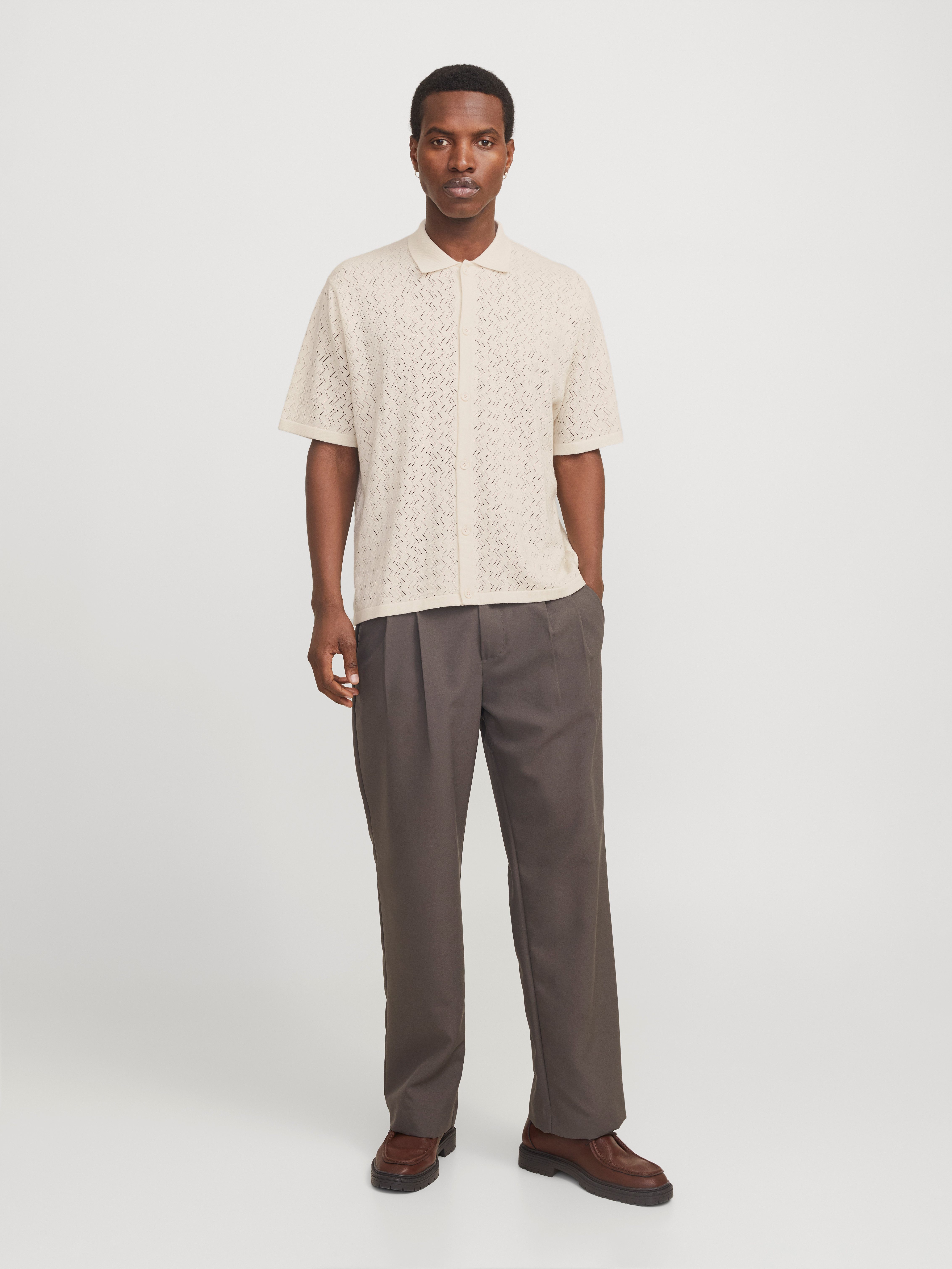 Jack & Jones Trui met polokraag JORTYLER KNIT SS POLO SN