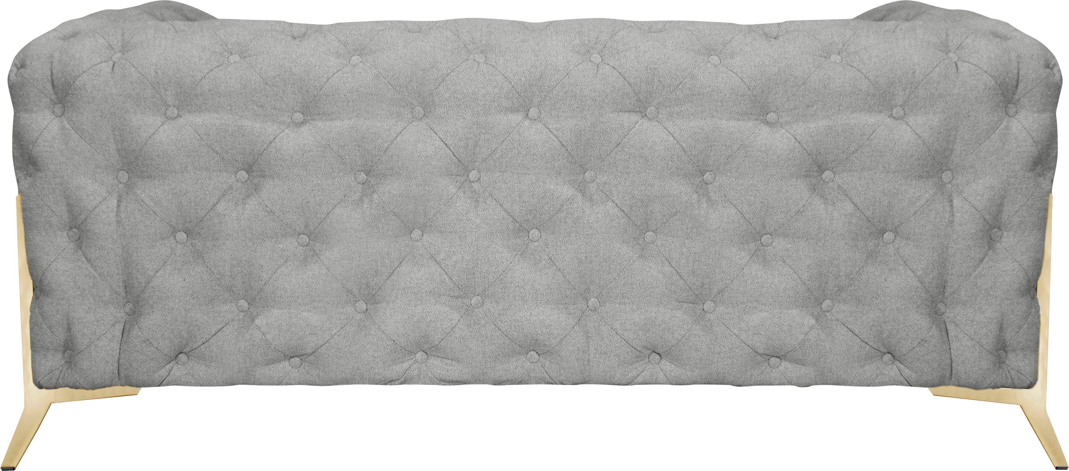 Leonique Chesterfield-bank Amaury luxueuze capitonnage, moderne chesterfield look, kleur van de poten ter keuze