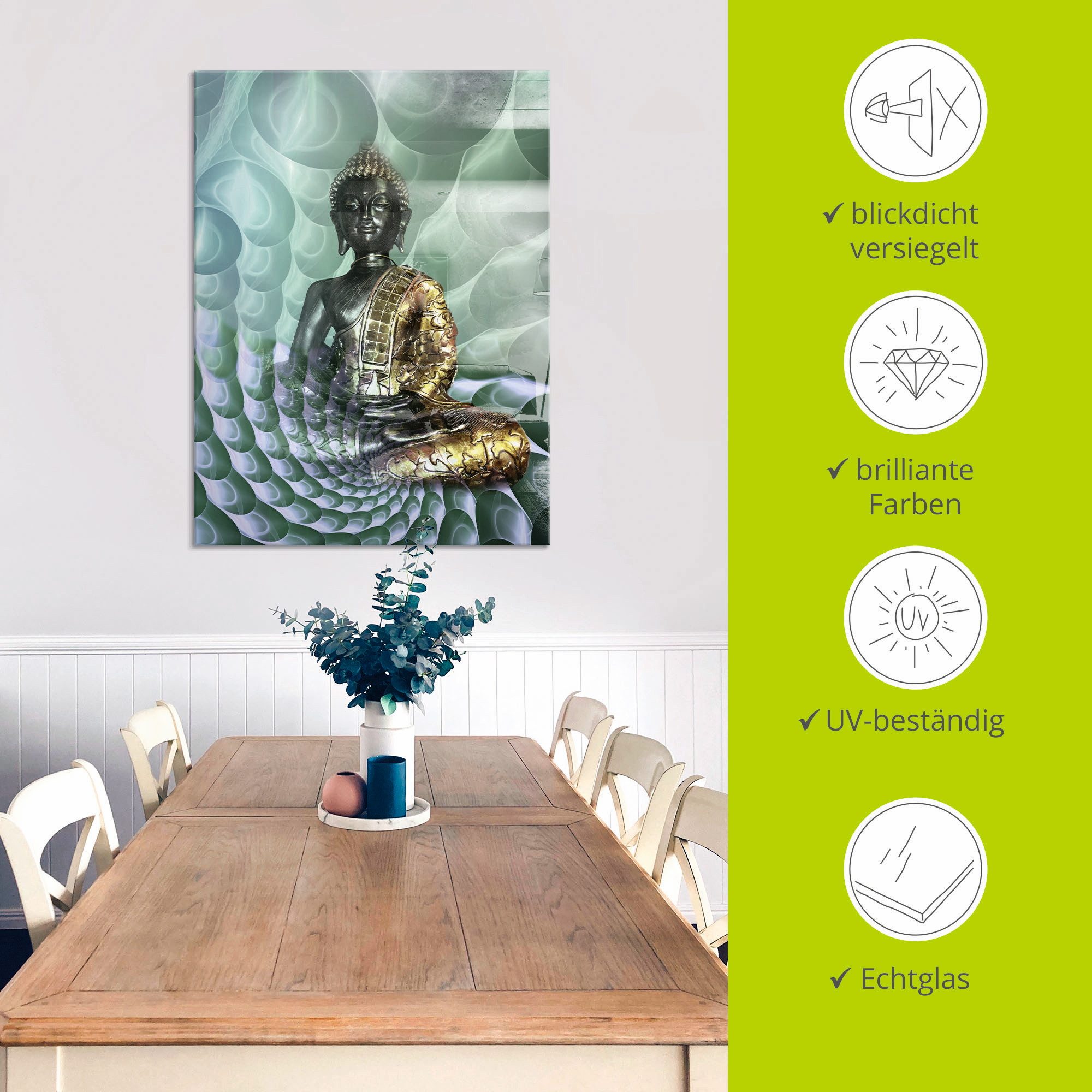 Artland Print op glas Boeddha’s droomwereld CB