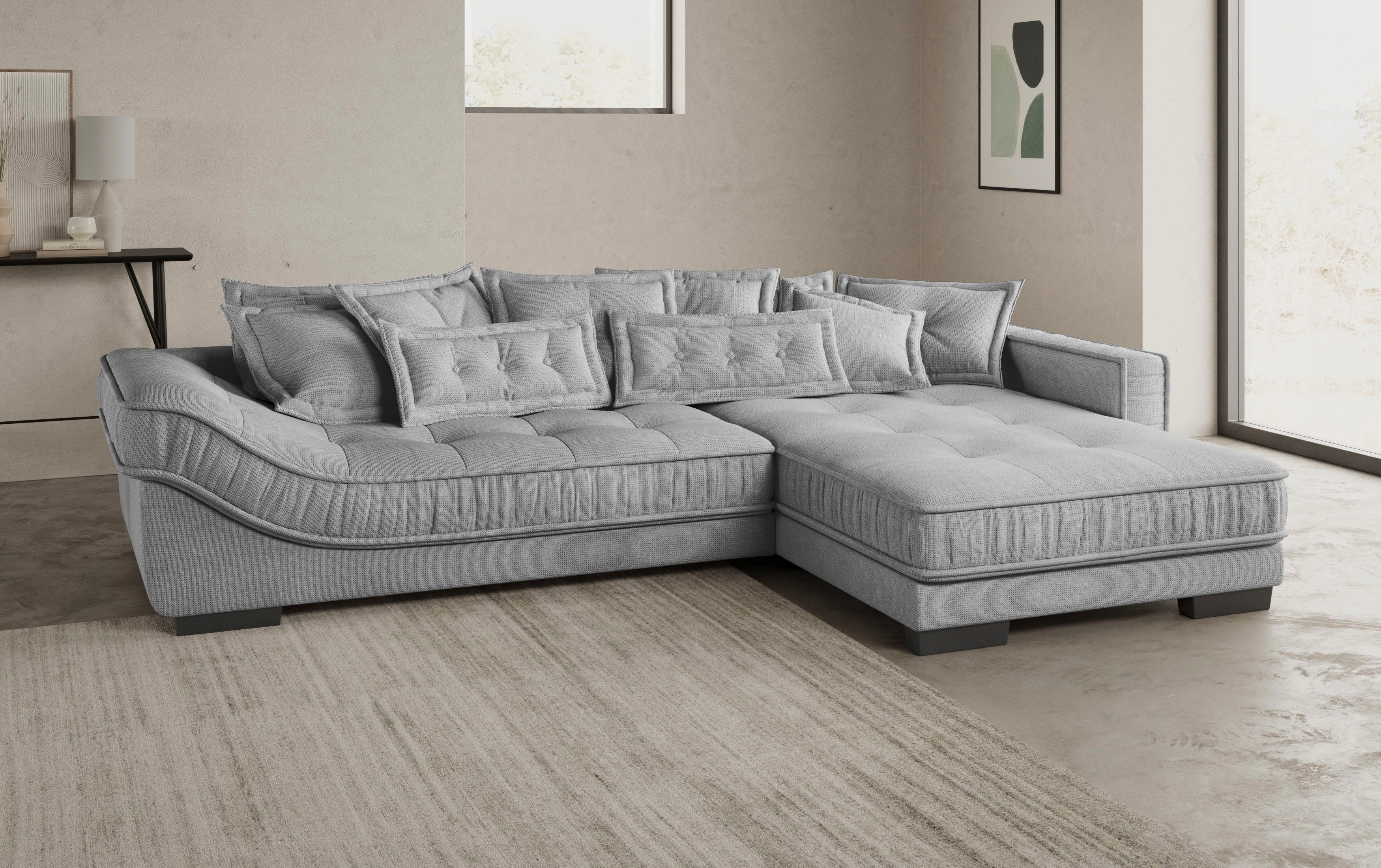 Mr. Couch Hoekbank Diwan II DuraFlex L-vorm DuraFlex koudschuim bekleding, tot 140 kg, 4 bekledingskwaliteiten