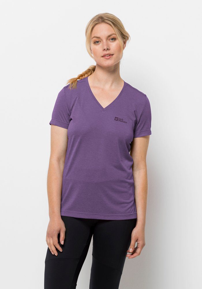 Jack Wolfskin Crosstrail T-Shirt Women Functioneel shirt Dames XL ultraviolet