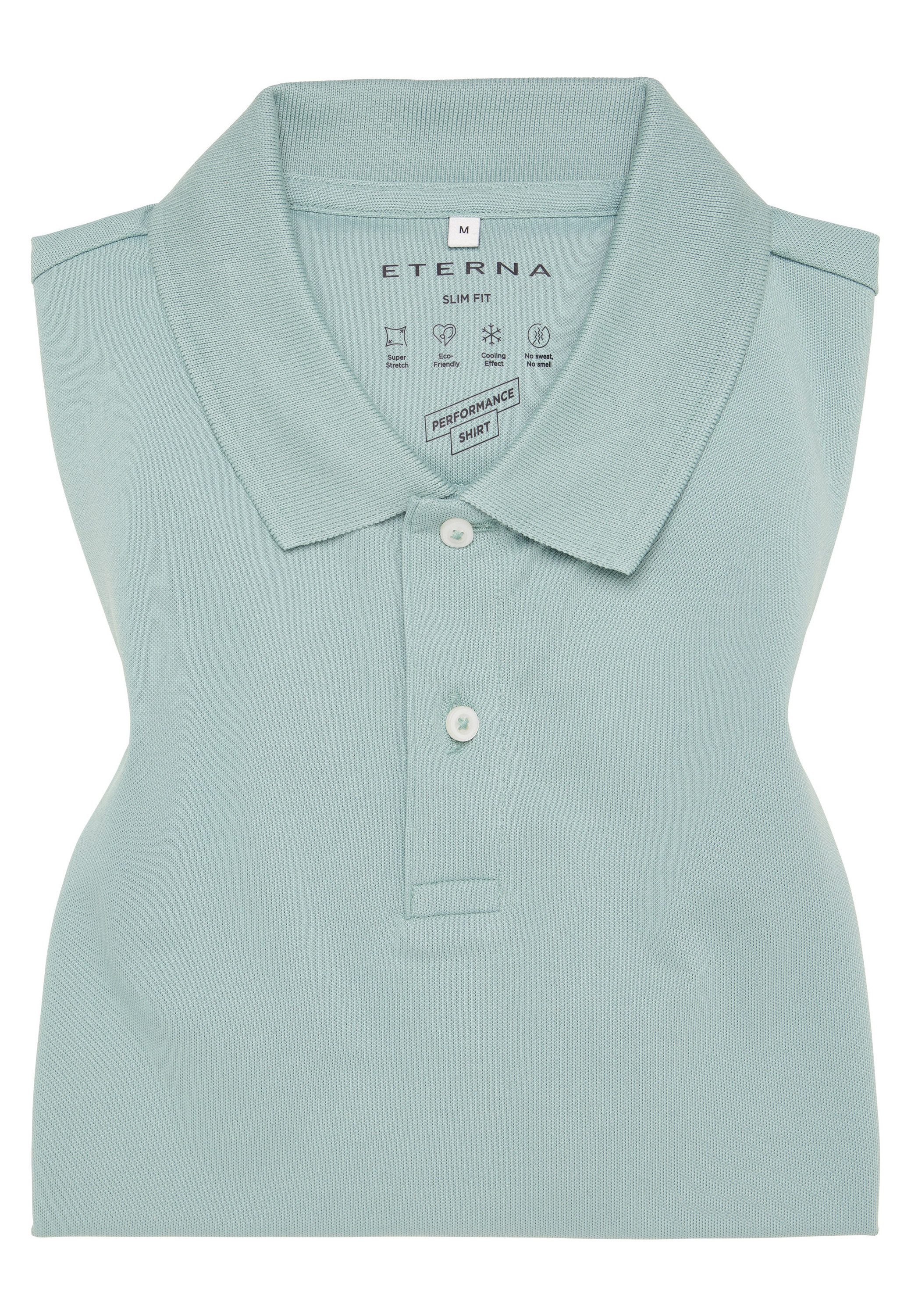 Eterna Overhemd met korte mouwen Slim fit EASY IRON (gemakkelijk te strijken)
