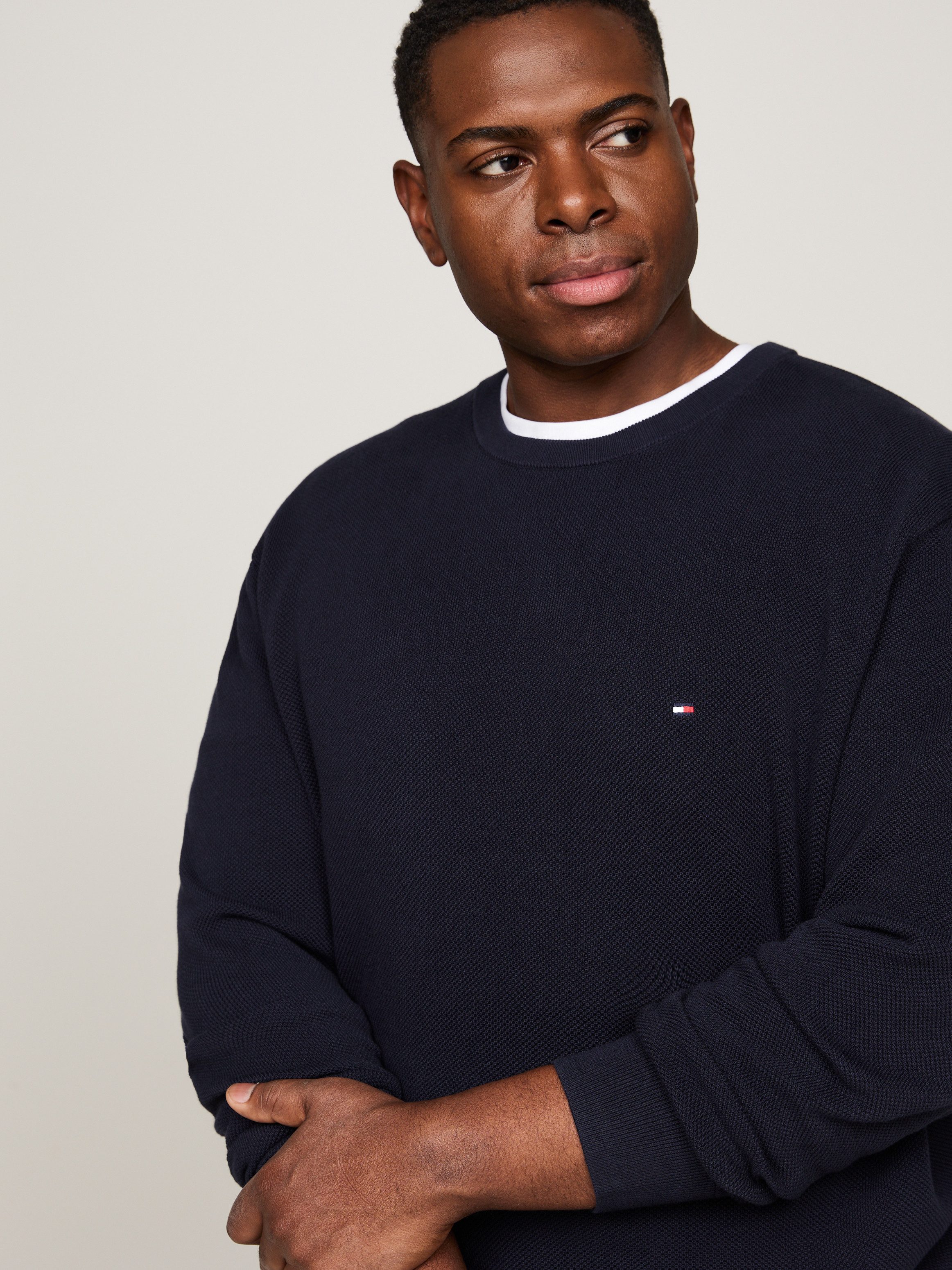 Tommy Hilfiger Trui met ronde hals BT-ESSENTIAL STRUCTURE CREW NECK