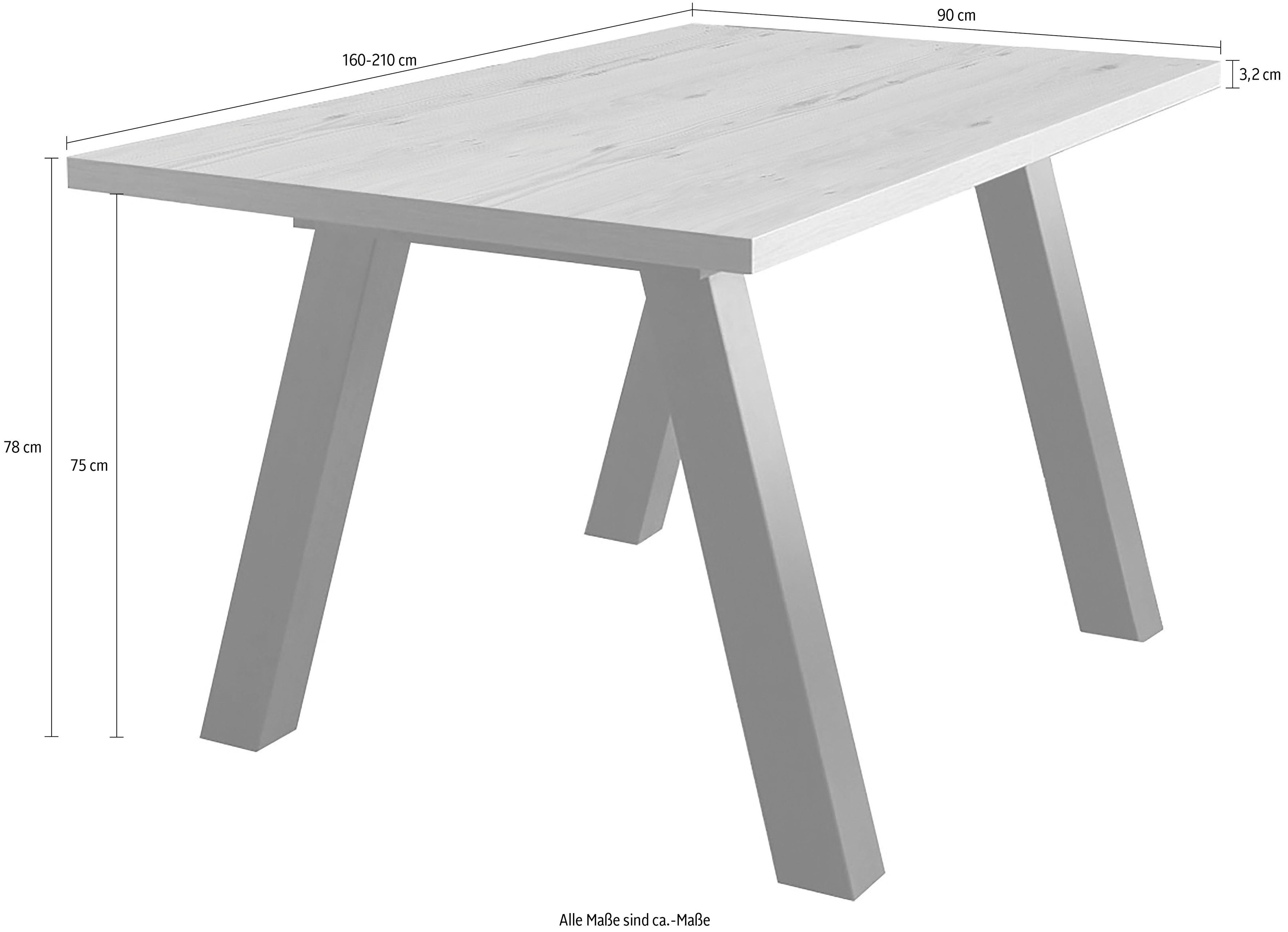 Mäusbacher Eettafel Litza 160 cm, uittrekbaar tot 210 cm