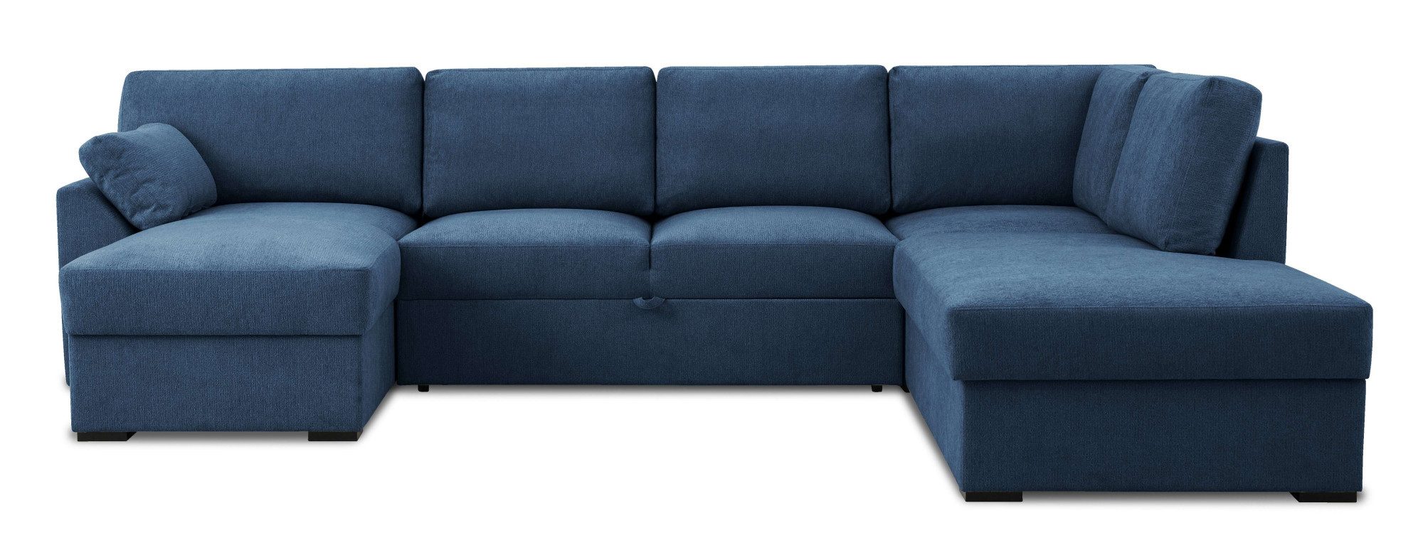 Home affaire Zithoek Citry Breedte 309 cm, chenille, bedfunctie, bedlade, U-vorm