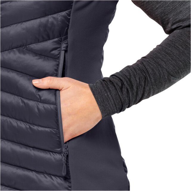Jack Wolfskin Bodywarmer ROUTEBURN PRO INS VEST W winddicht, zeer waterafstotend, ademend