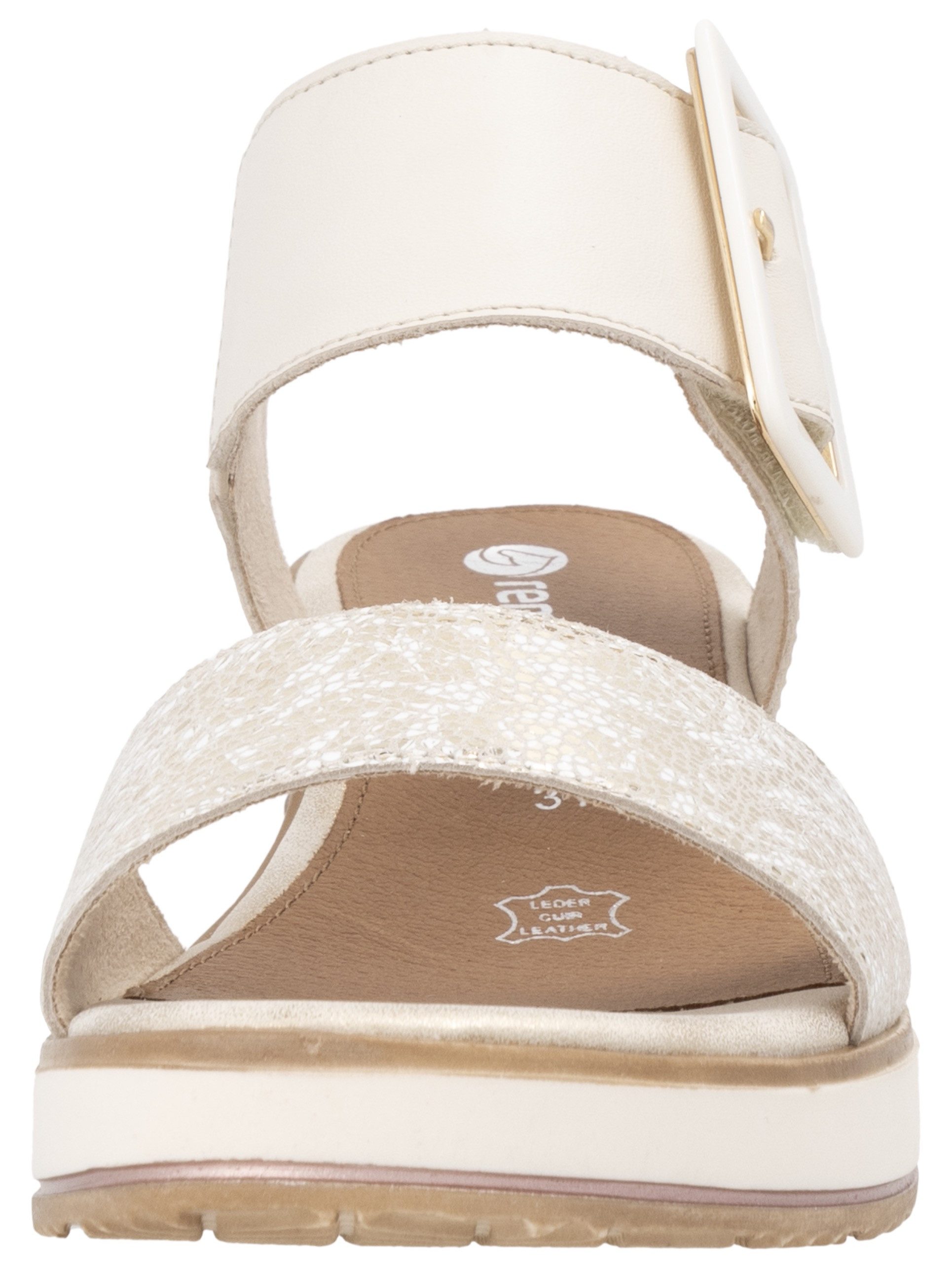 Remonte Sandaaltjes ELLE-Collection , zomerschoen, sandaal, comfortschoen met klittenband onder de siergesp