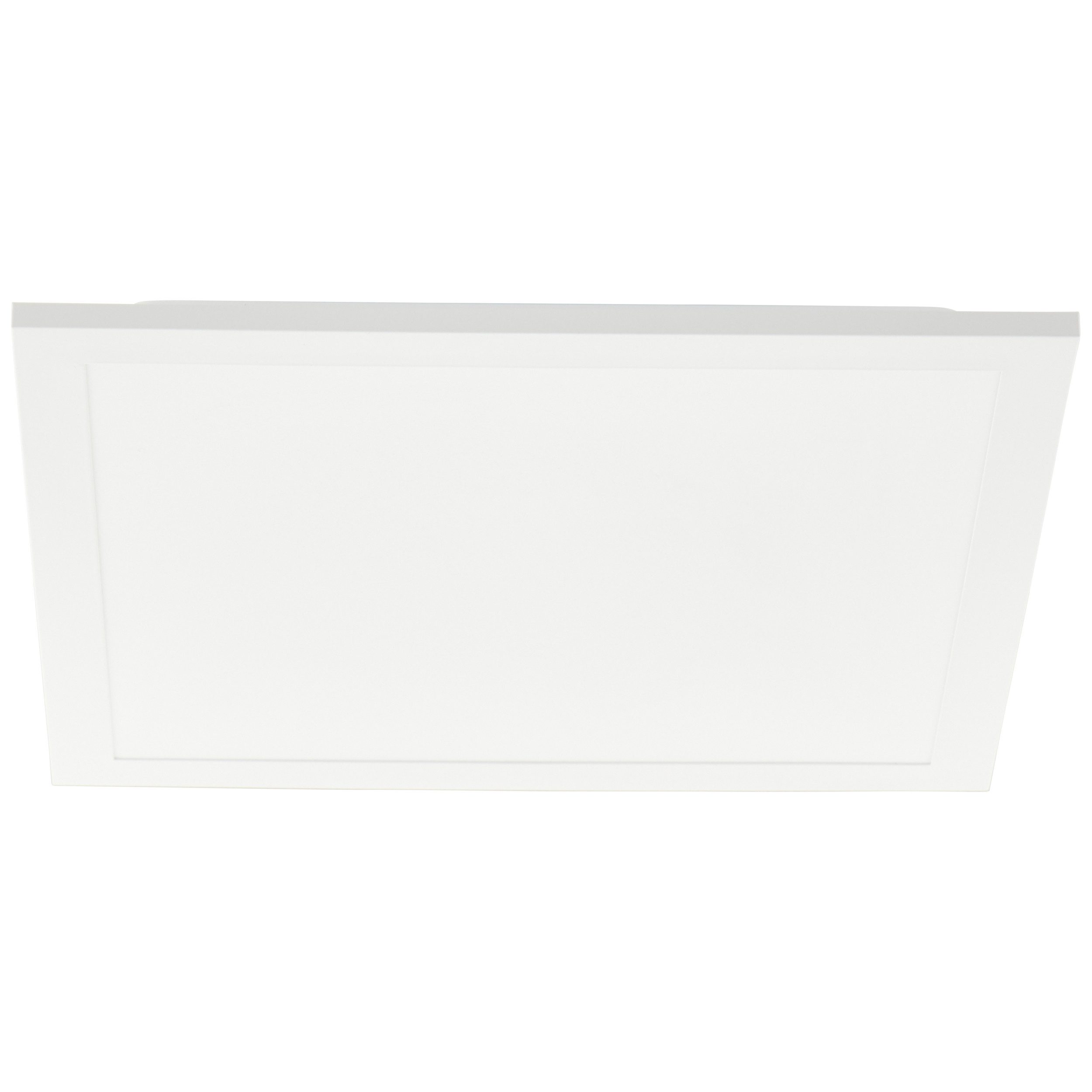 Brilliant Leuchten Led-plafondlamp Briston 30 x 30 cm, 1600 lm, 2700 k, aluminium, wit