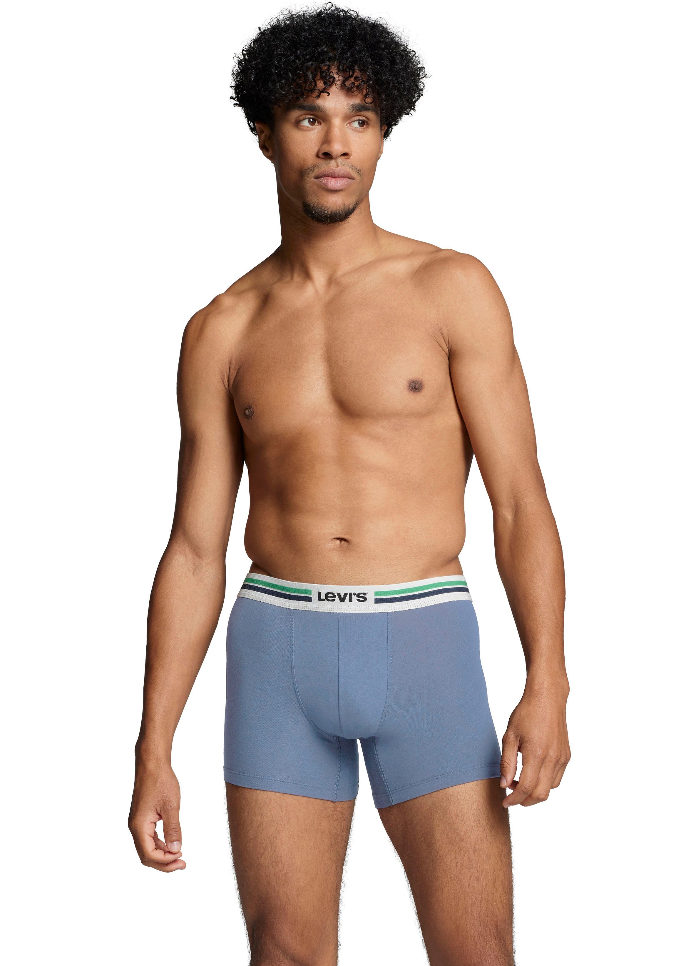 Levi's® Lange boxershort met logo-weefband (2 stuks, Set van 2)