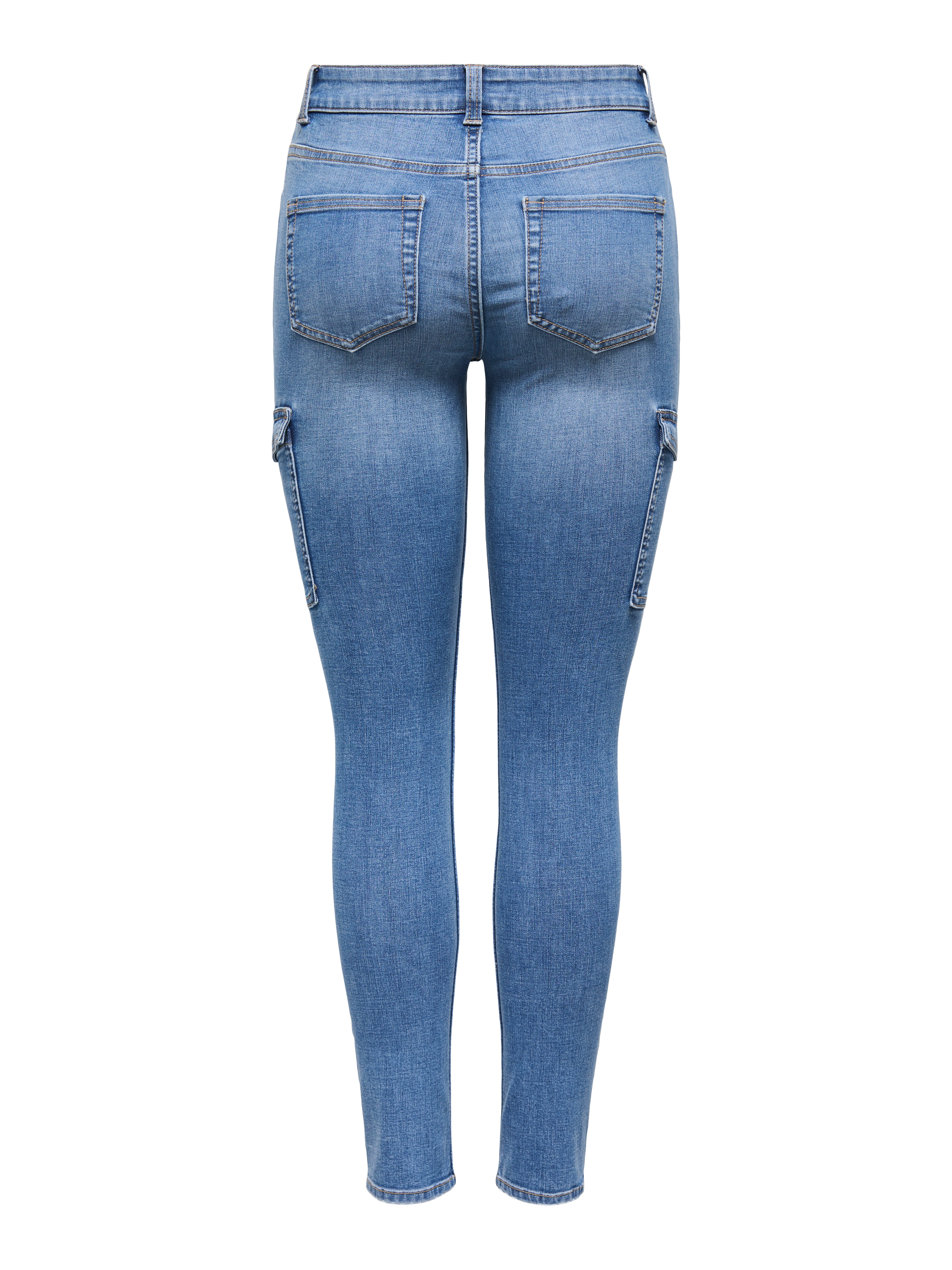 Only Skinny fit jeans ONLRUSH MID WAIST SK CARGO DNM