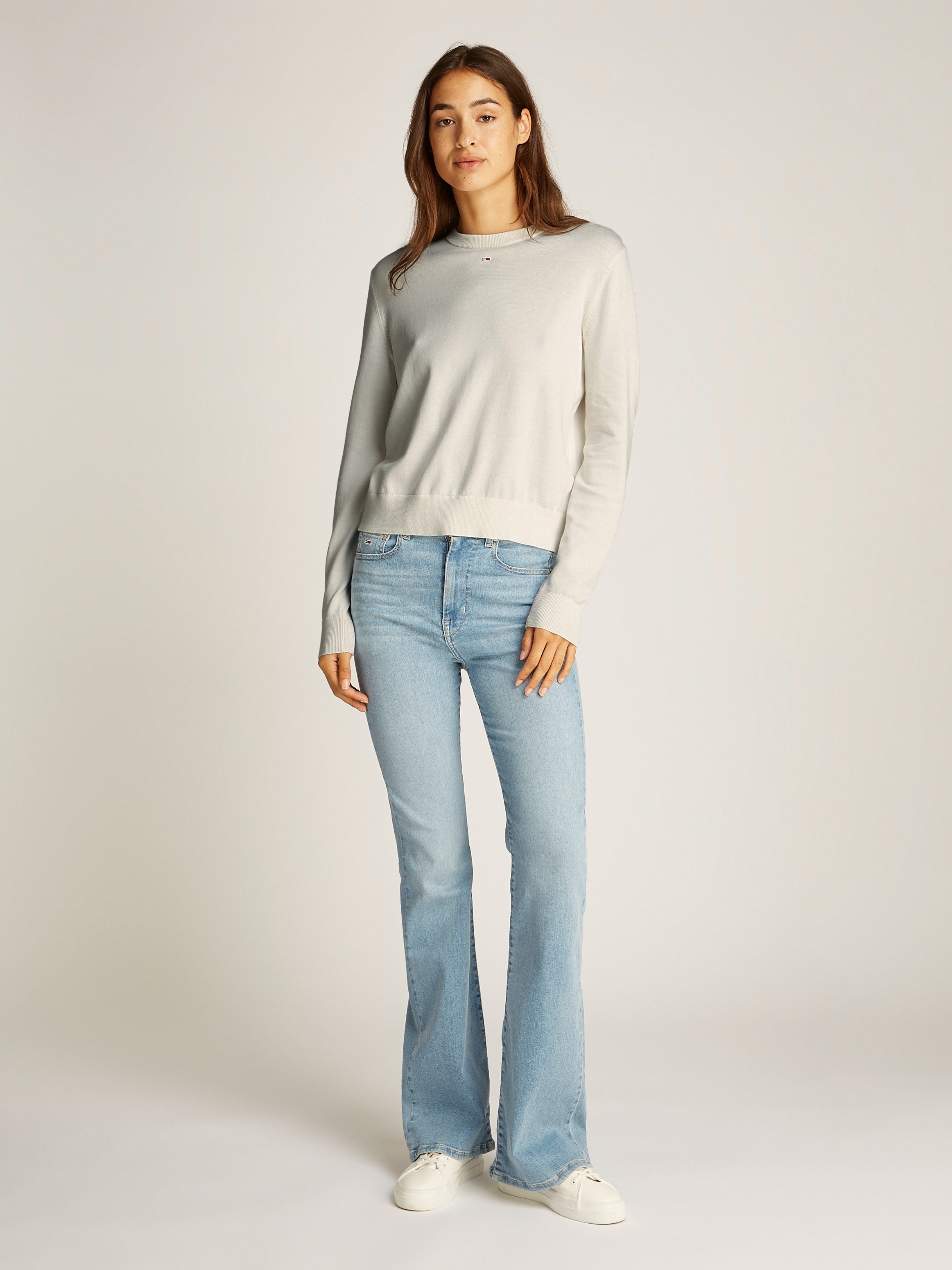 TOMMY JEANS Gebreide trui TJW ESSENTIAL CREW SWEATER EXT