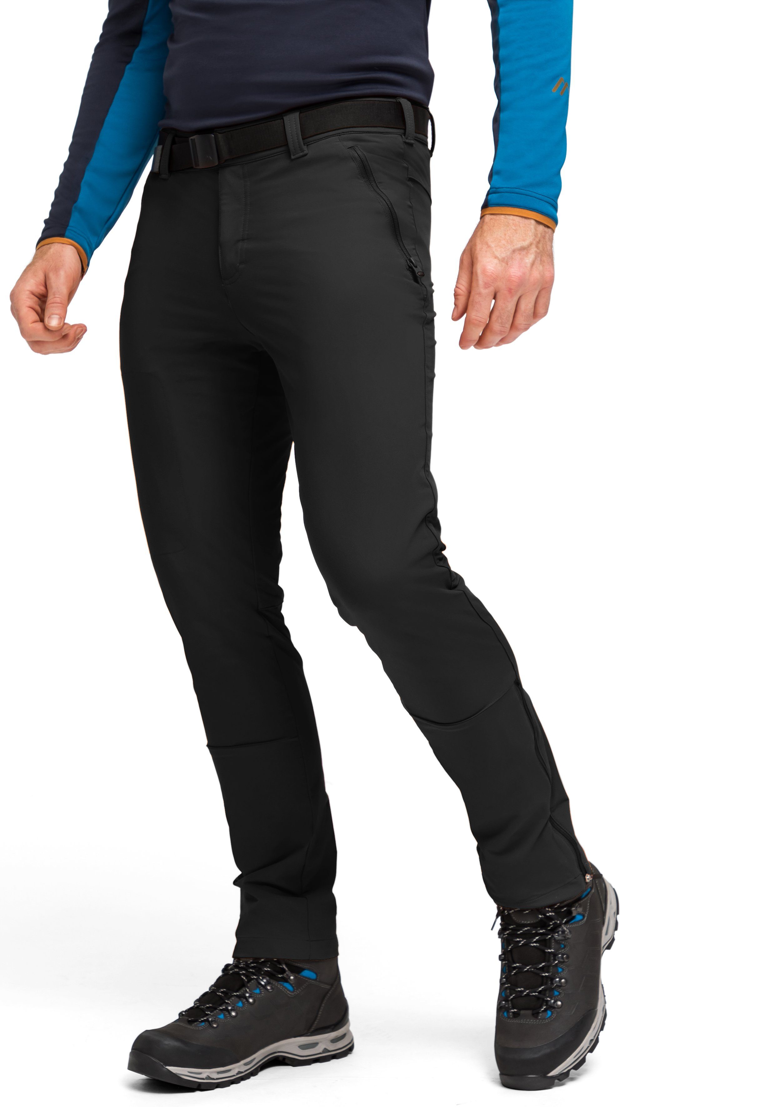 Maier Sports Functionele broek Naturno slim Heren wandbroek, elastische trekkingbroek, 4 zakken, Slim Fit