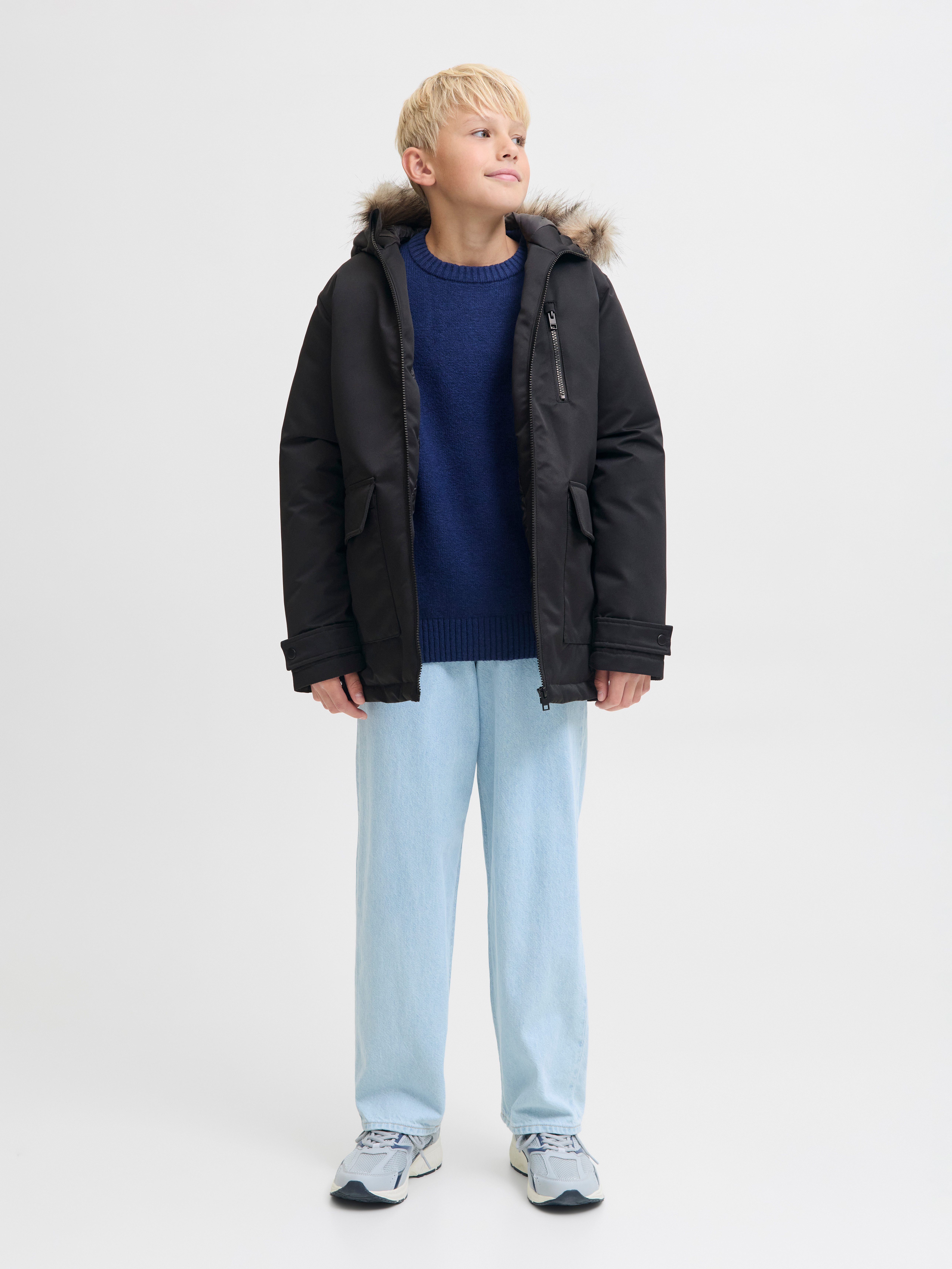 Jack & Jones Junior Parka JJCHARLIE DETACHABLE FAUX FUR PARK JNR