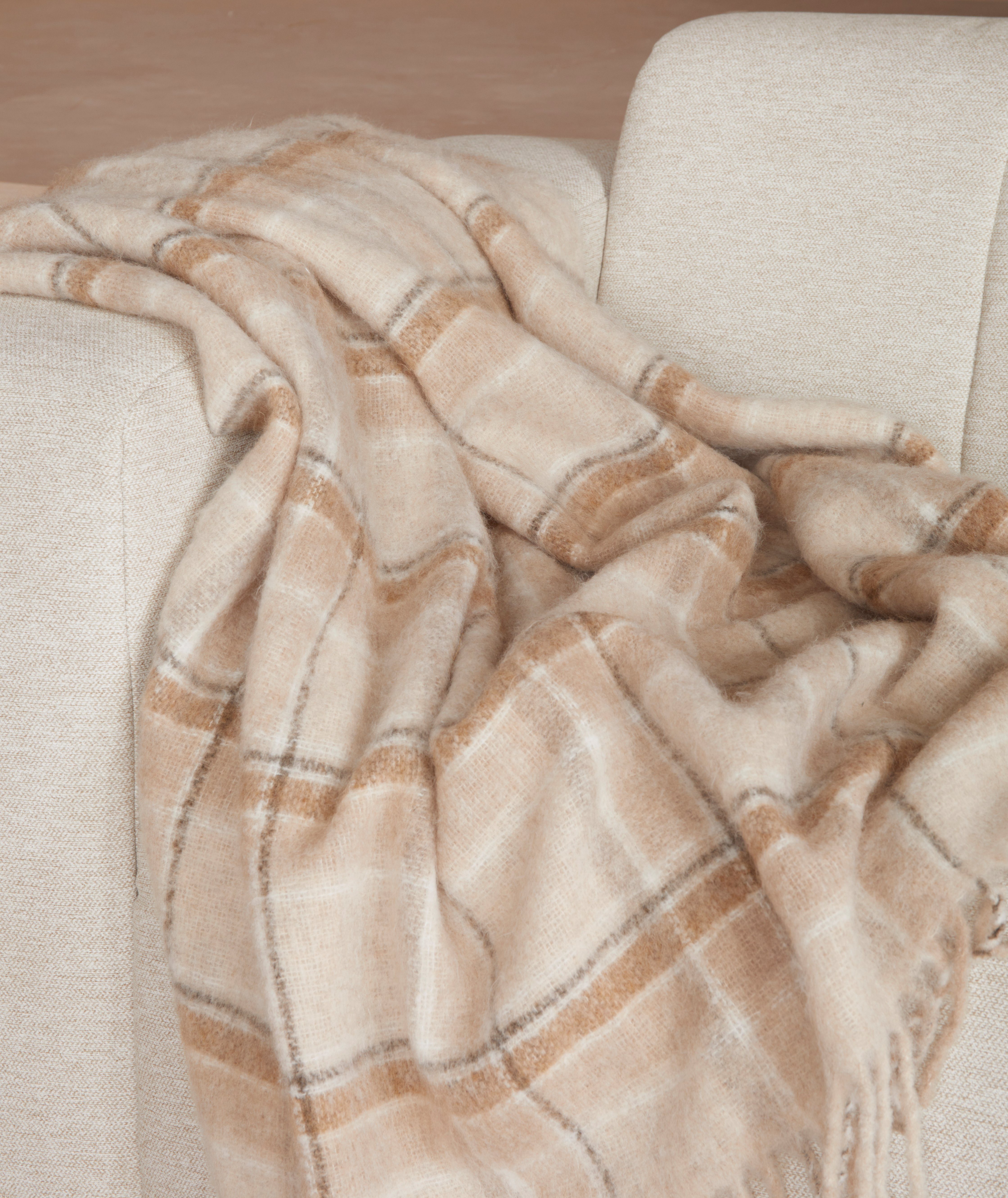 LeGer Home by Lena Gercke Plaid Sinja met franje, knuffeldeken