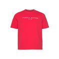 tommy hilfiger t-shirt bt- tommy logo tee rood