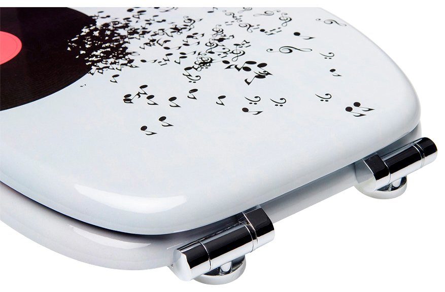 Sanilo Toiletzitting Play Music met soft-closemechanisme