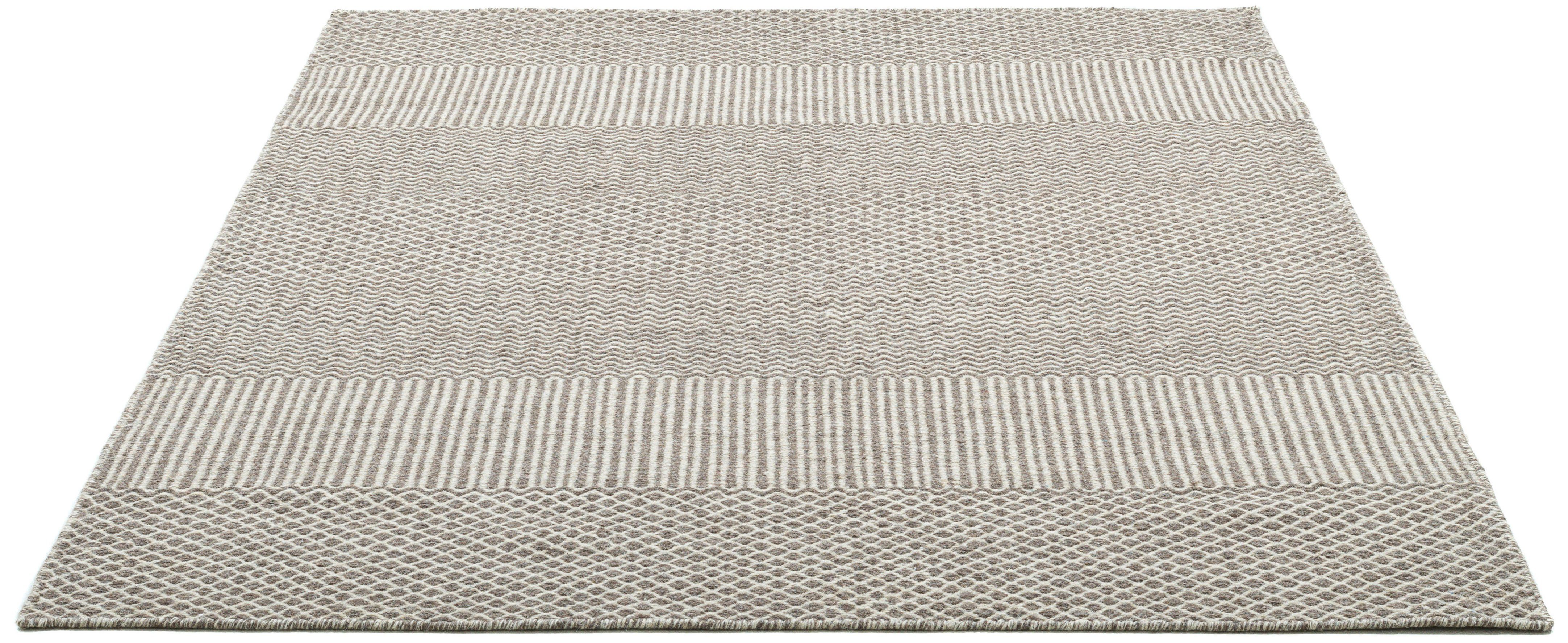 my home Wollen kleed Edling Handgeweven tapijt, 100% wol, modern design, scandi, woonkamer
