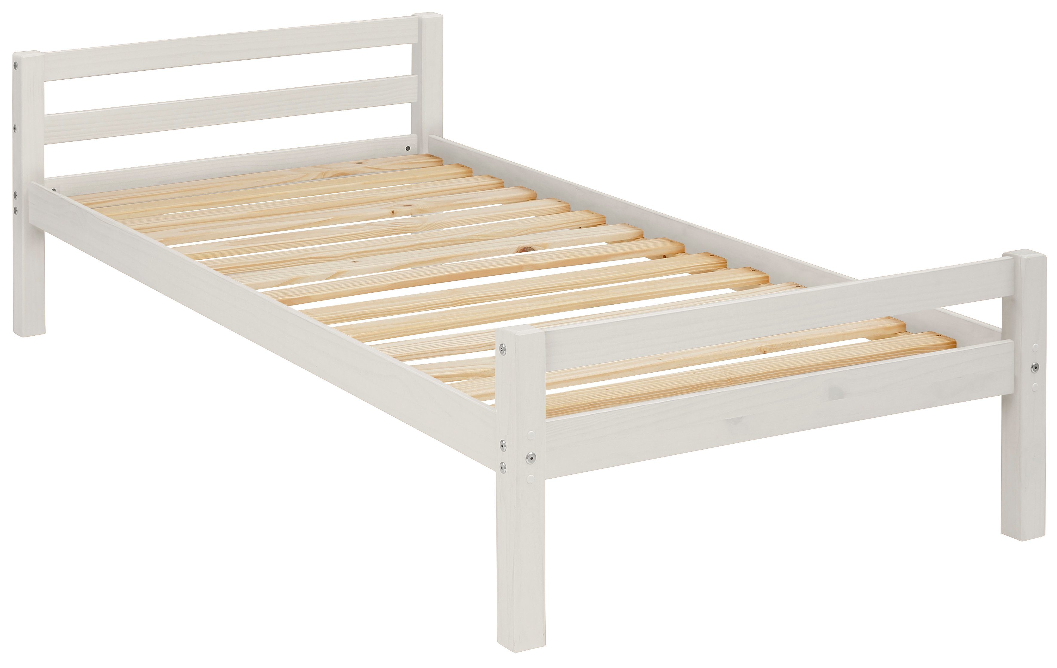 Lüttenhütt Kinderledikant Alpi 1-persoons van mooi grenenhout, lattenbodem, ligoppervlak 90x200 cm